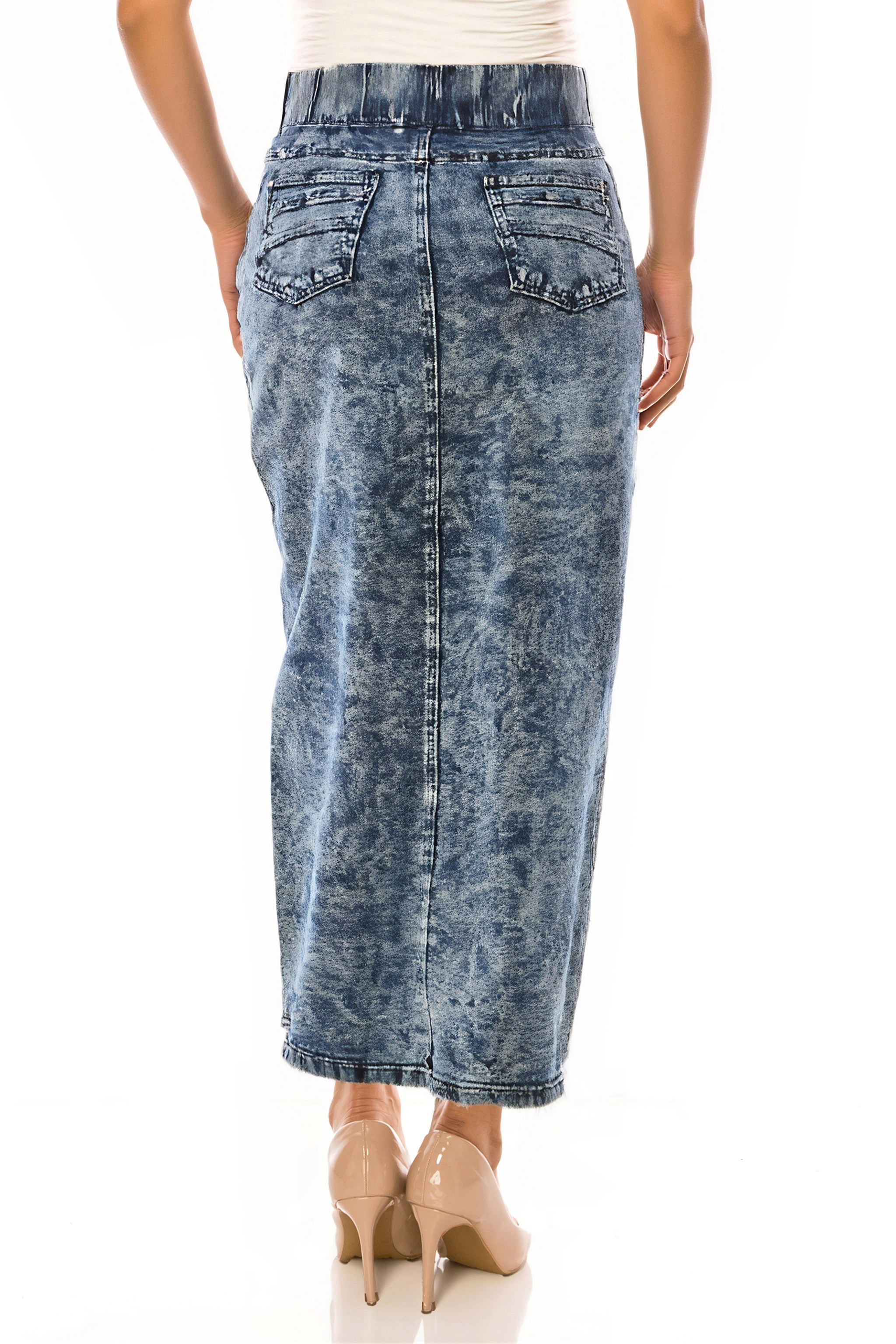 Denim Long Skirt