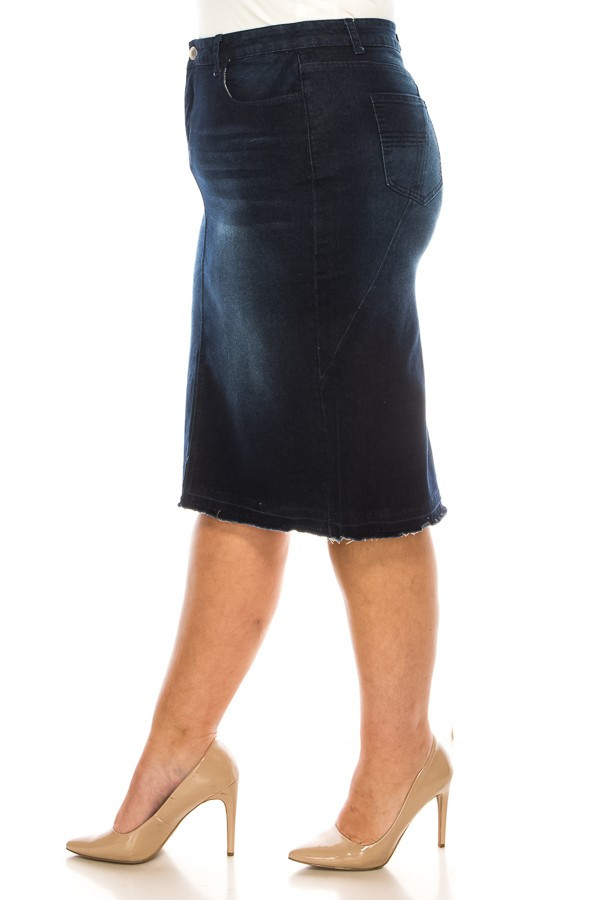 Denim Skirt Plus Size