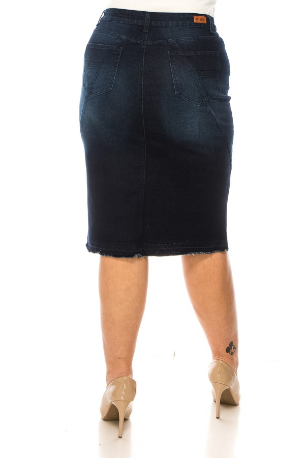 Denim Skirt Plus Size