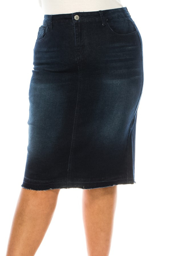 Denim Skirt Plus Size