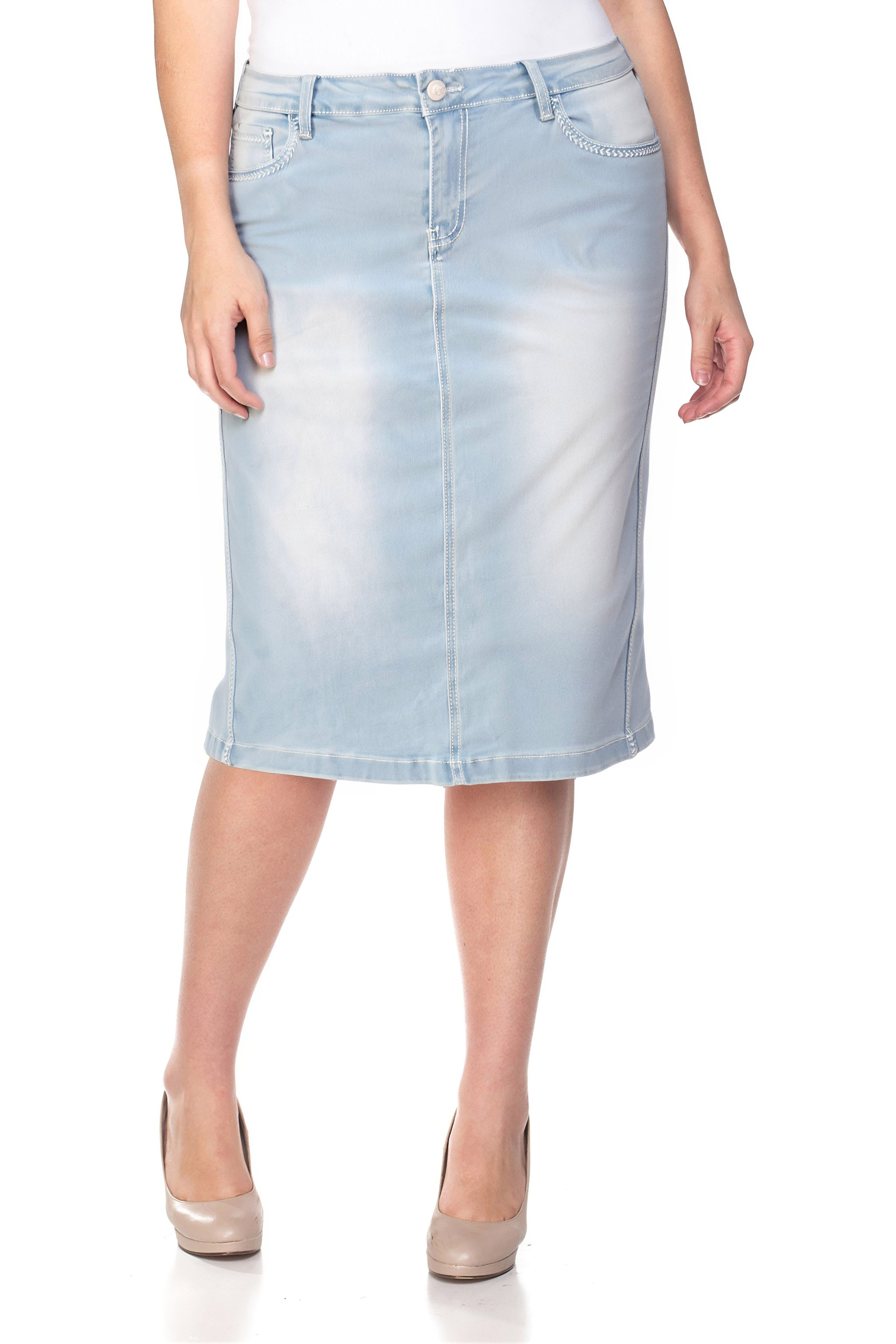 Denim Skirt Plus Size