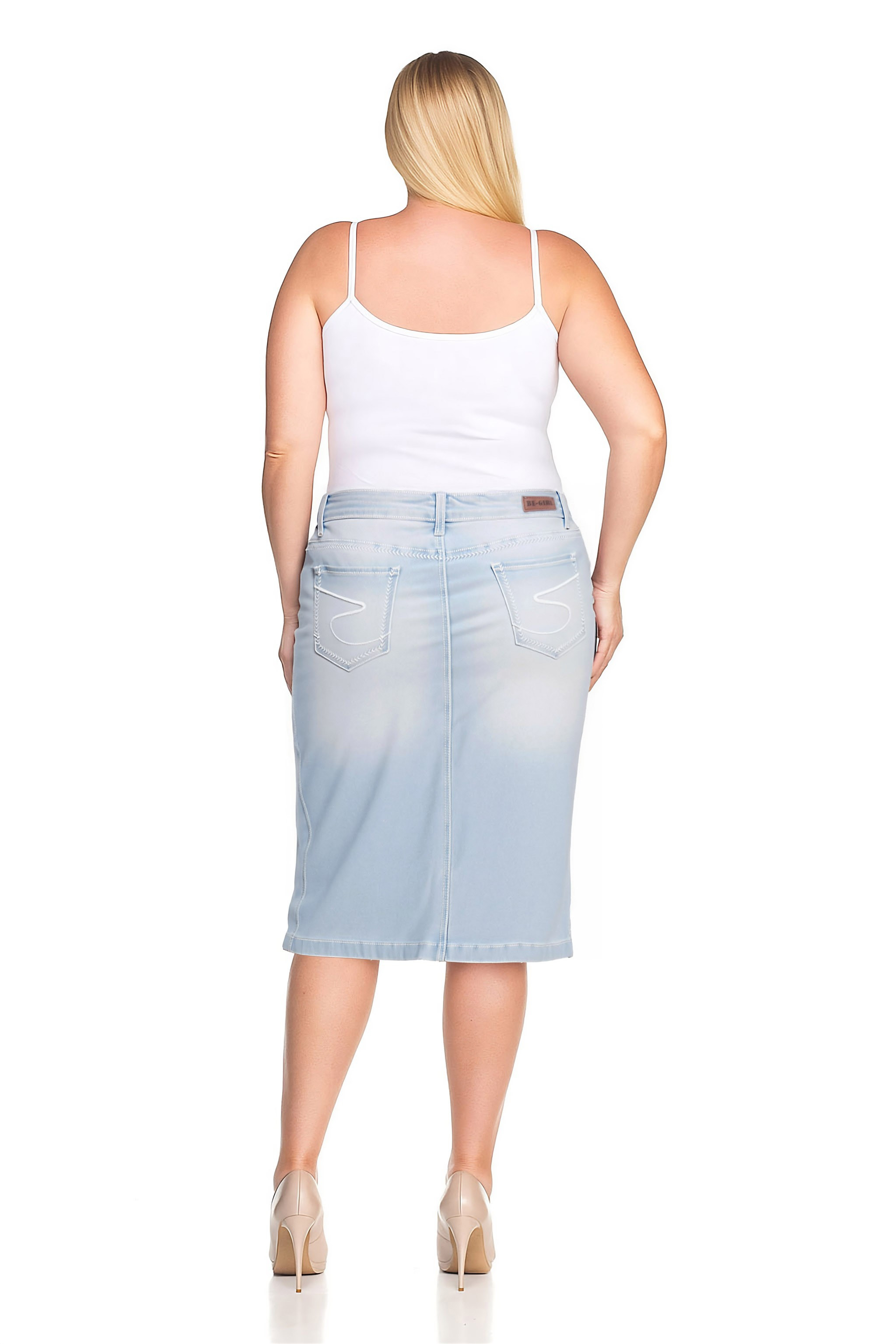 Denim Skirt Plus Size
