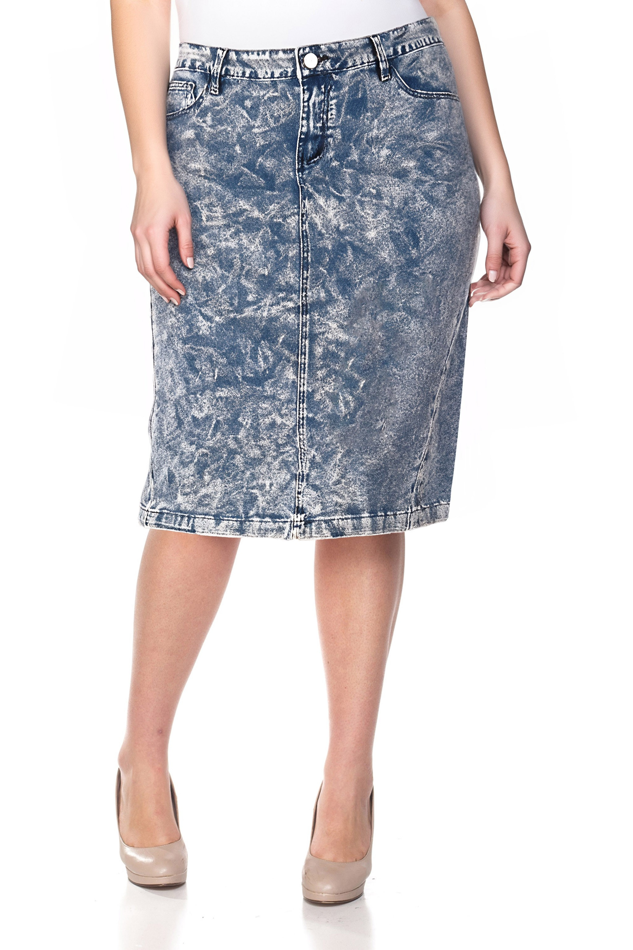 Denim Skirt Plus Size