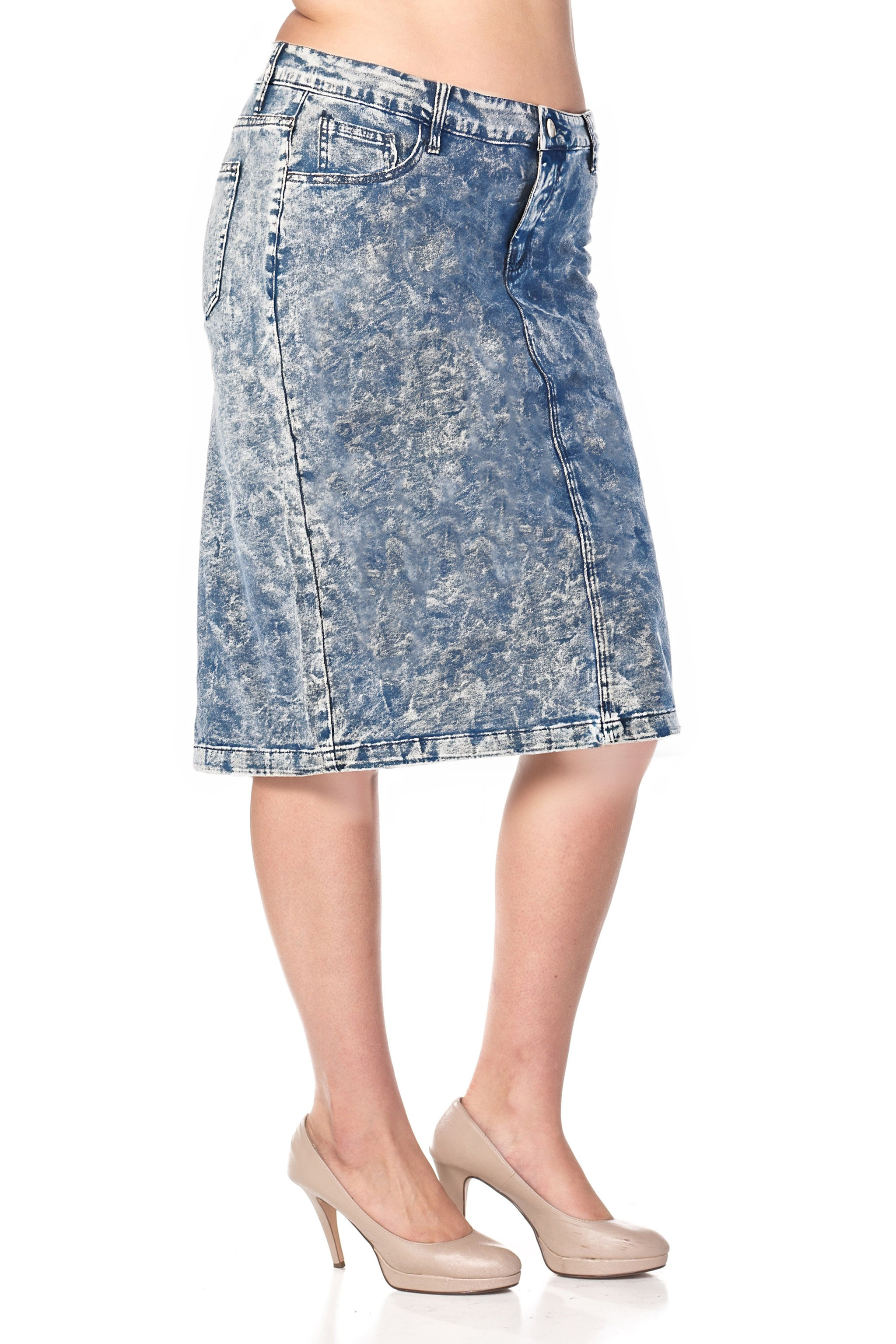 Denim Skirt Plus Size