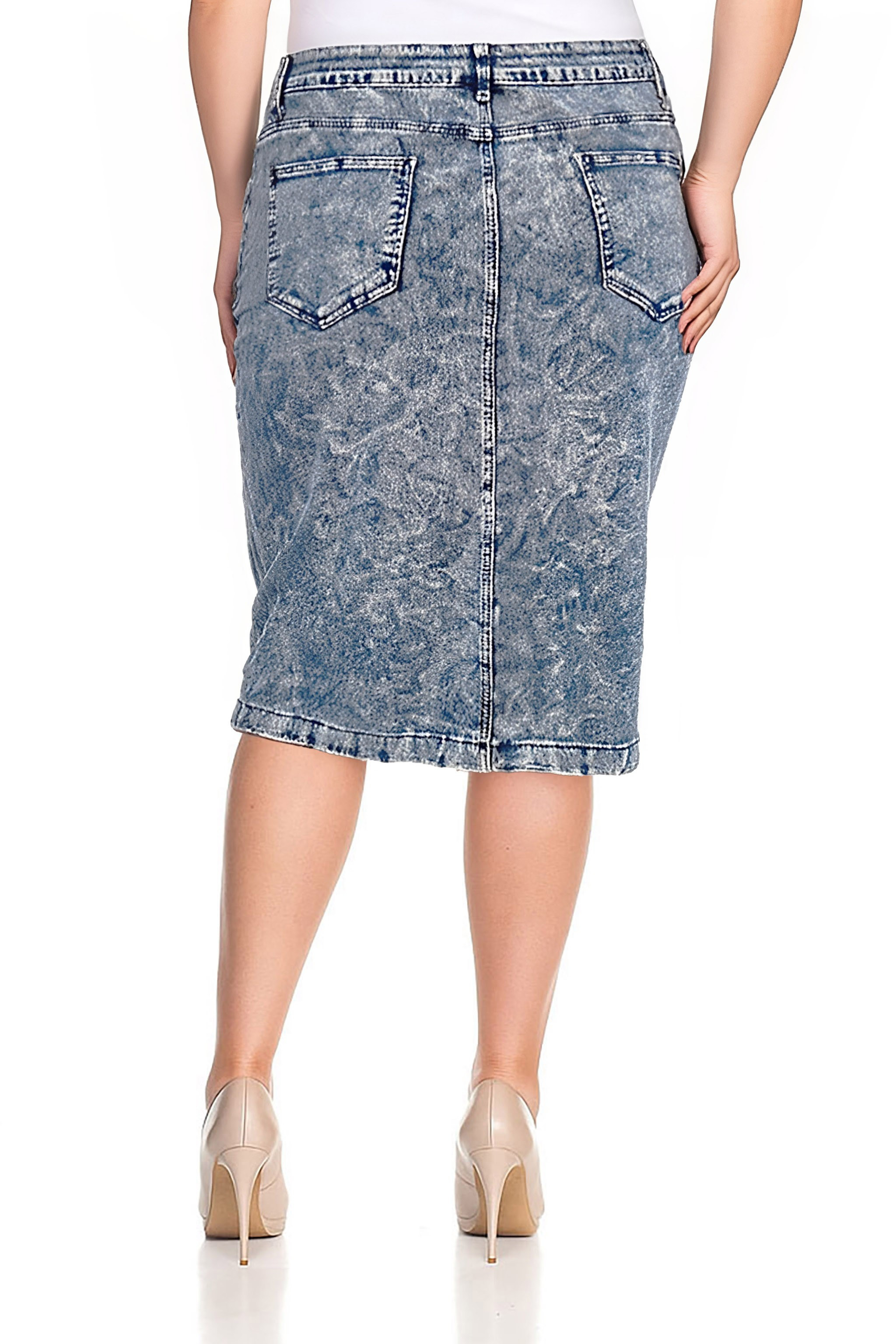 Denim Skirt Plus Size