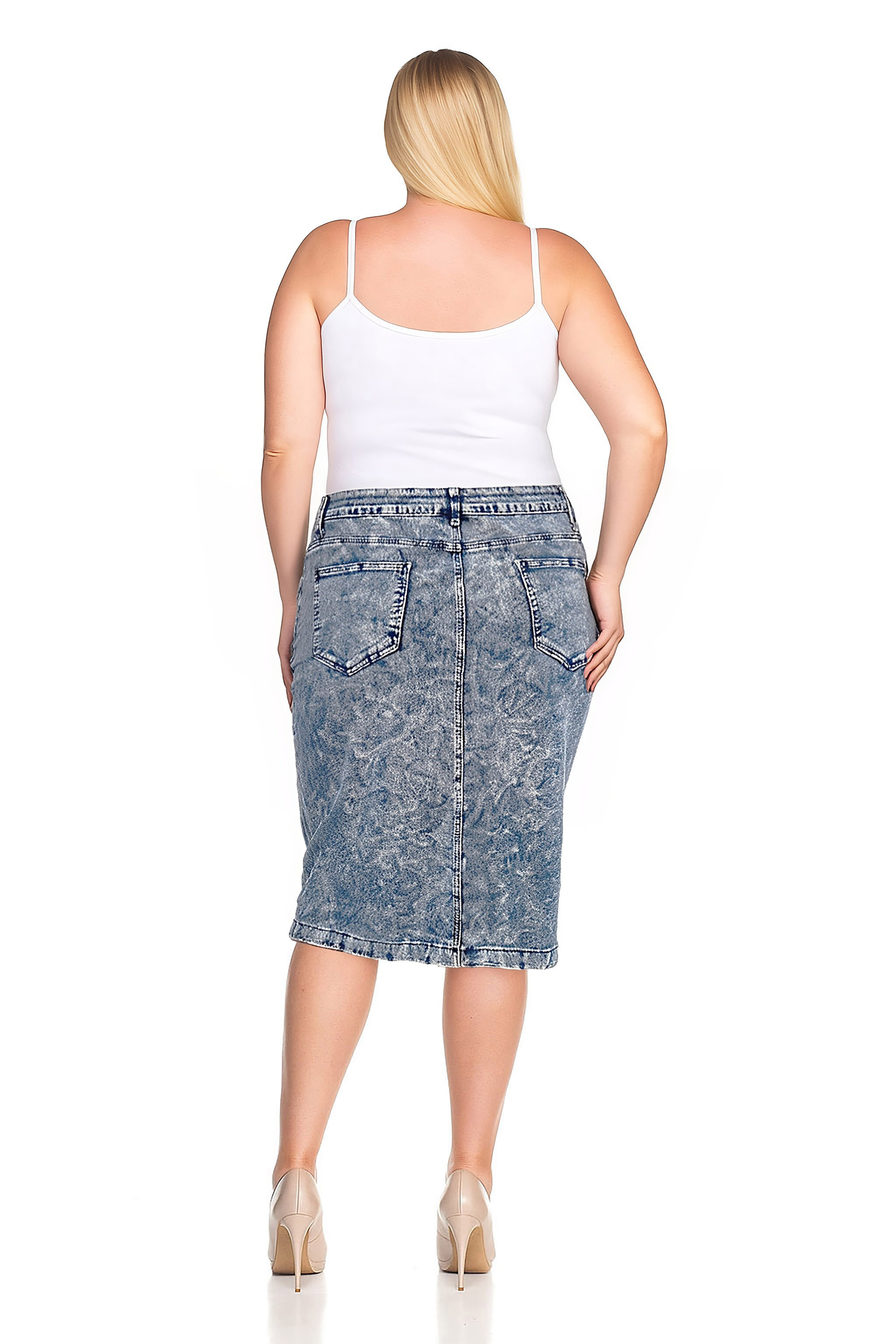 Denim Skirt Plus Size