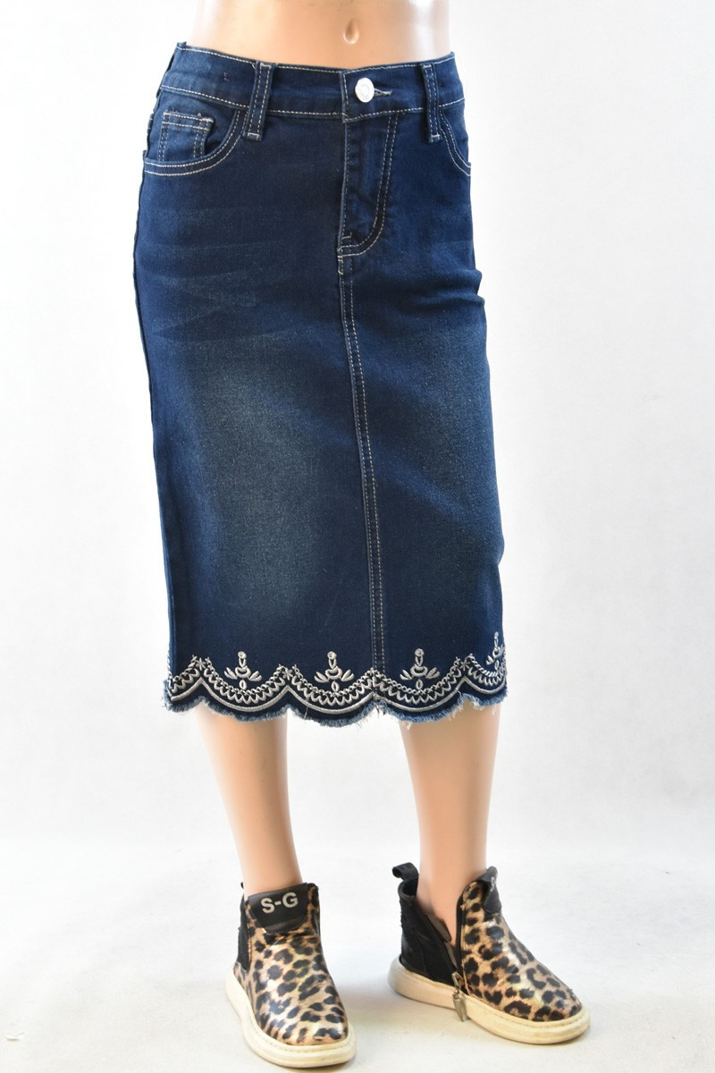 Girls Denim Skirt