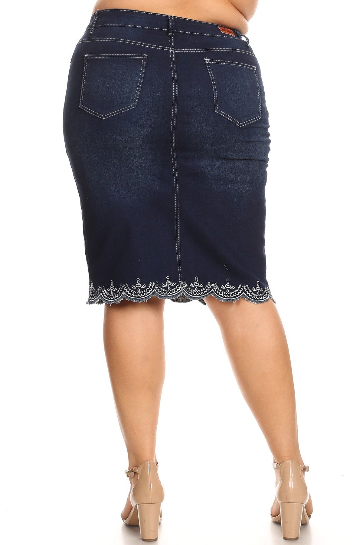 Denim Skirt Plus Size