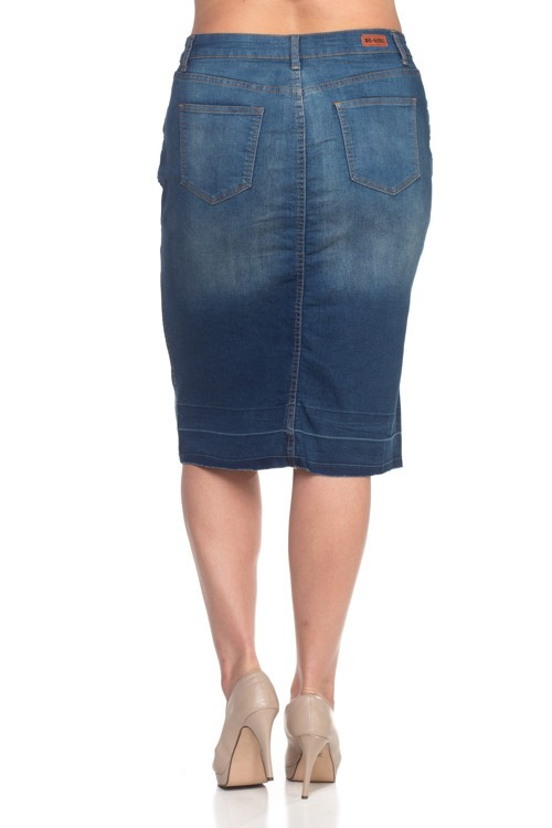 Denim Skirt Plus Size