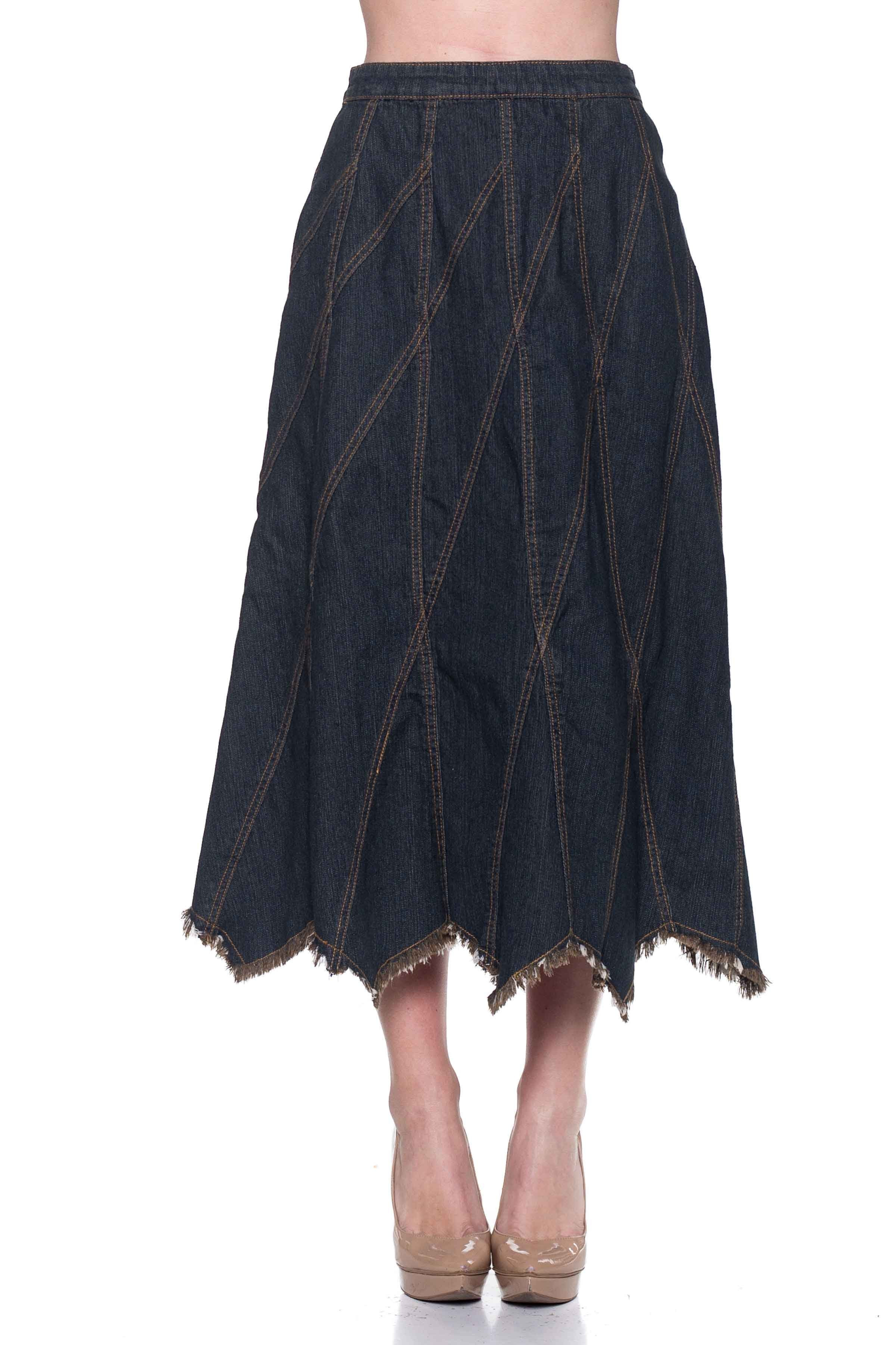 Denim Long Skirt