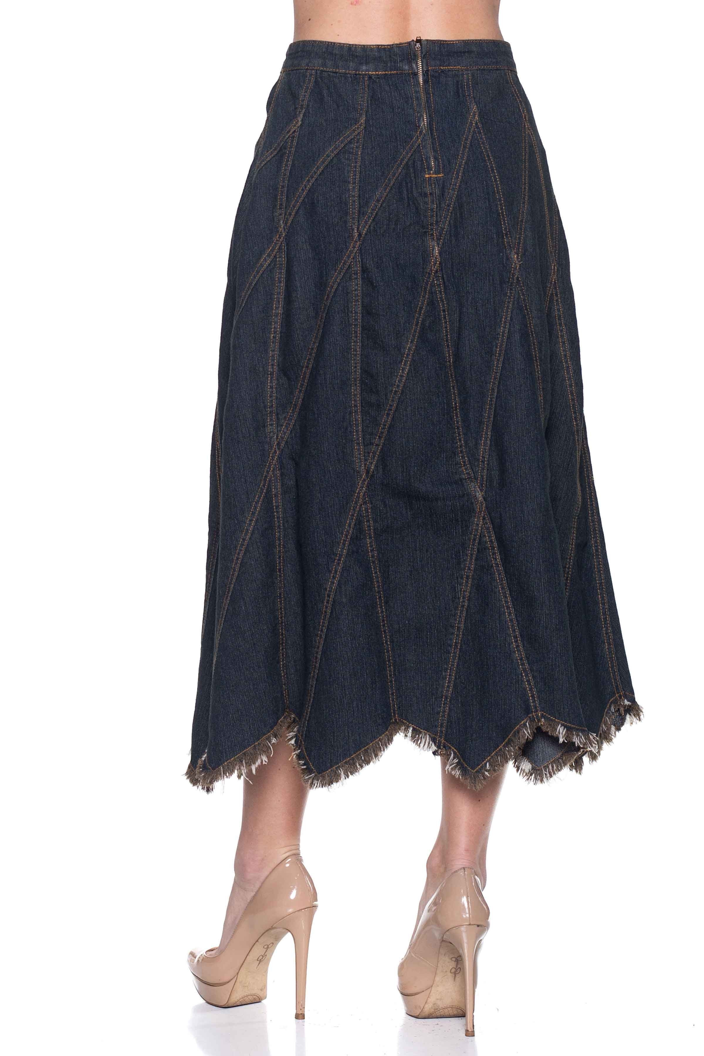 Denim Long Skirt