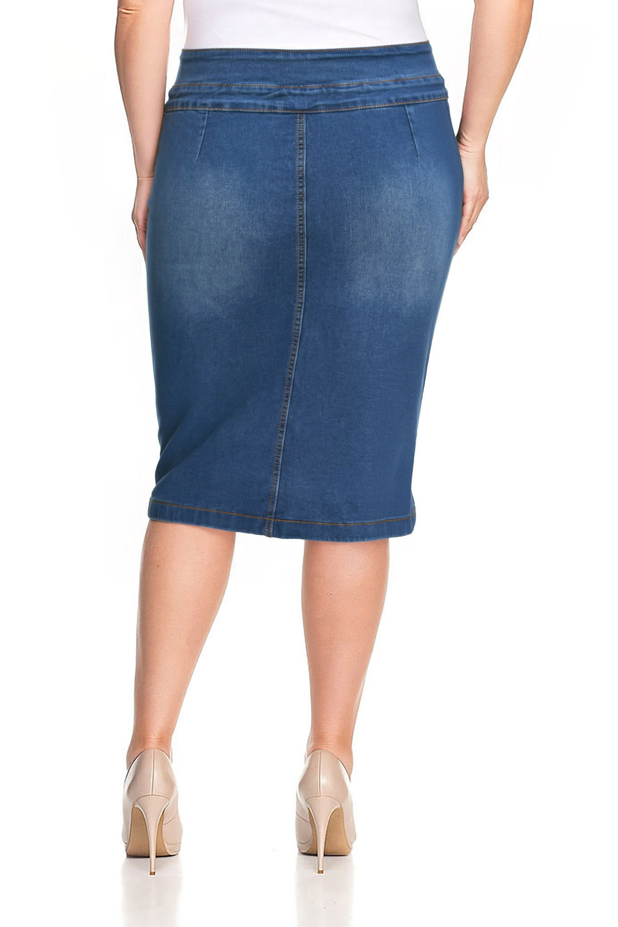 Denim Skirt Plus Size
