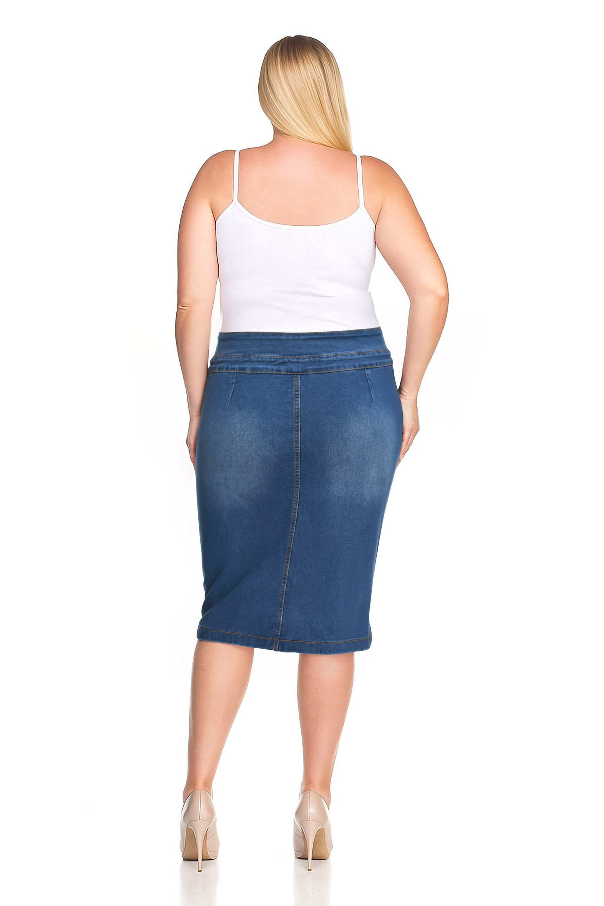 Denim Skirt Plus Size