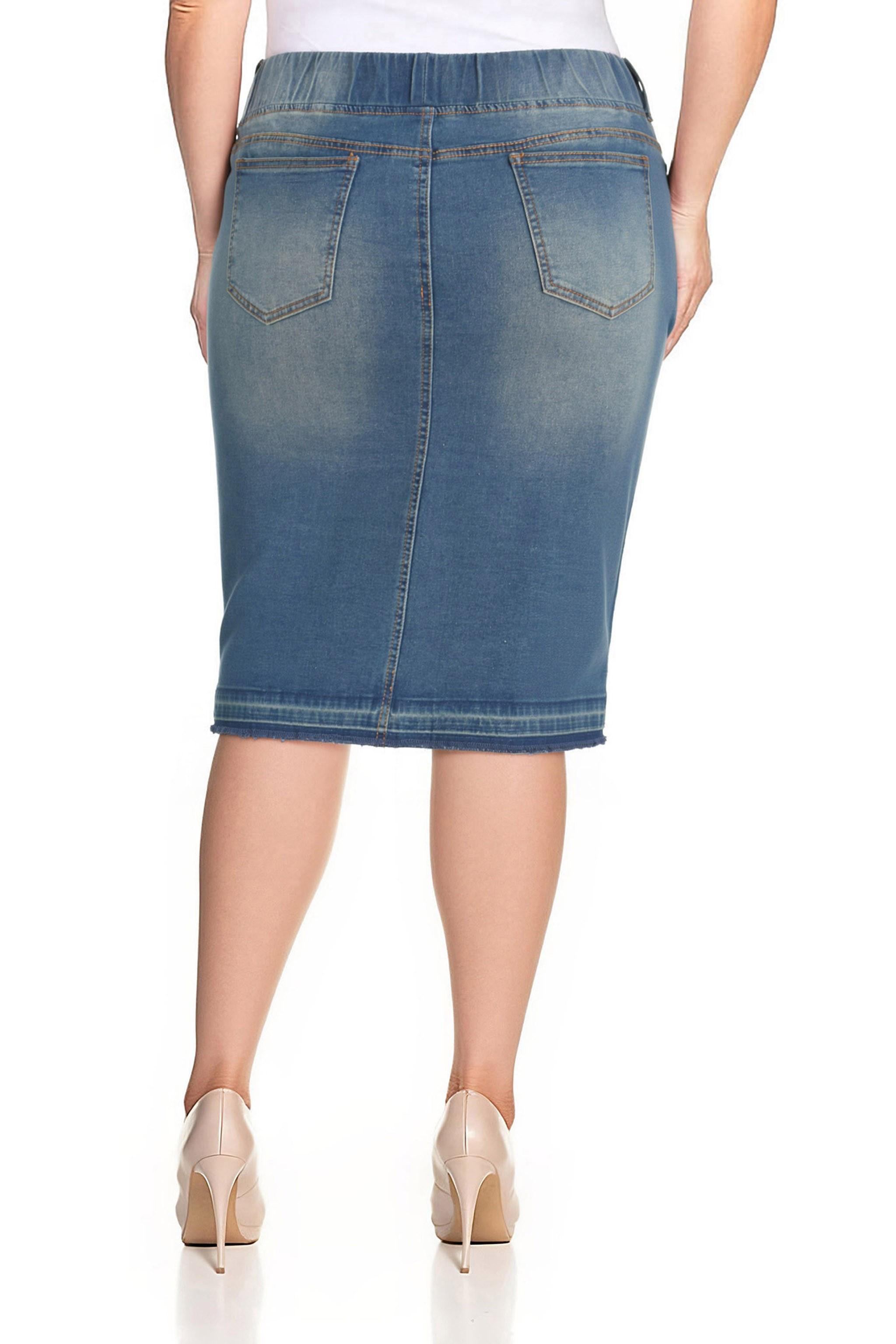 Denim Skirt Plus Size