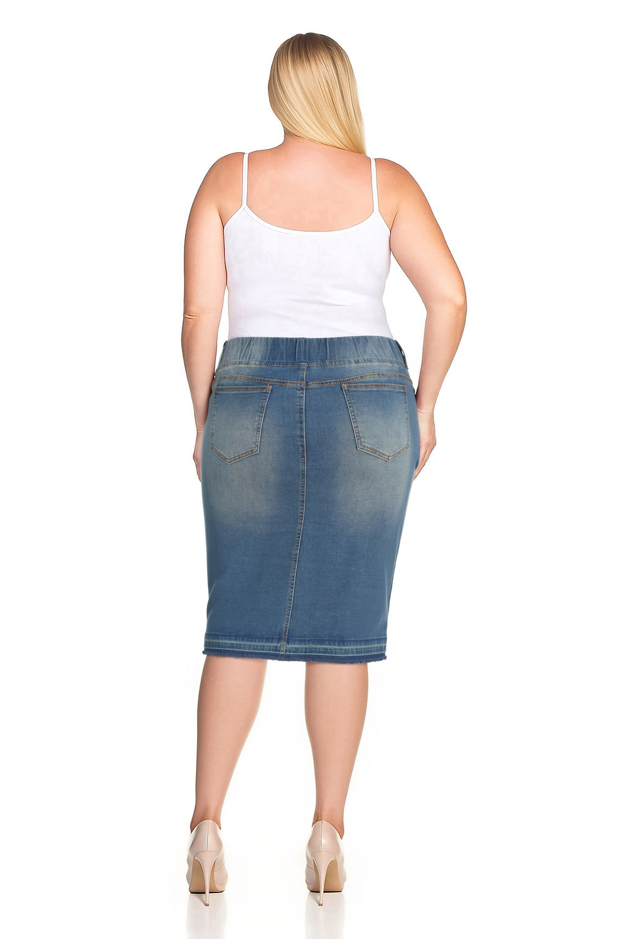 Denim Skirt Plus Size