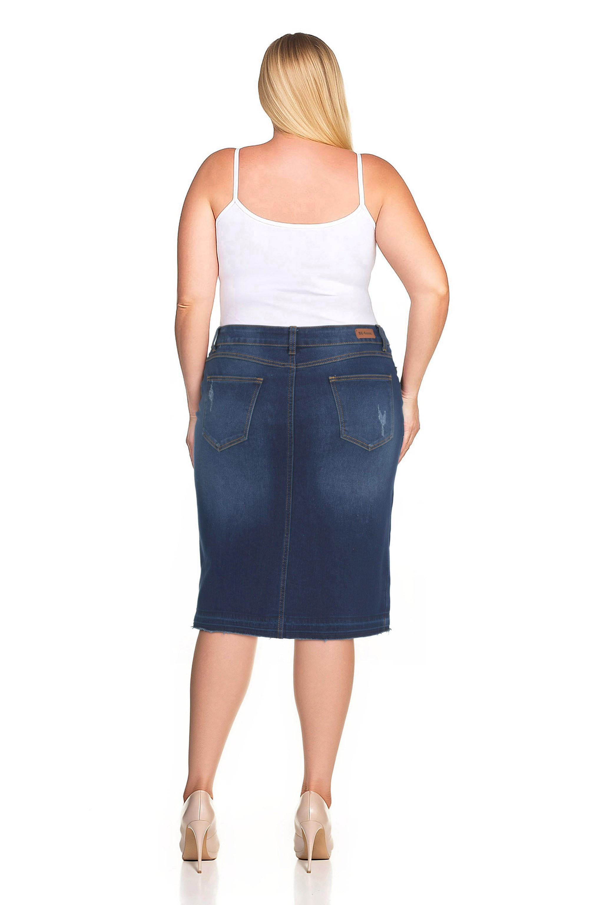 Denim Skirt Plus Size