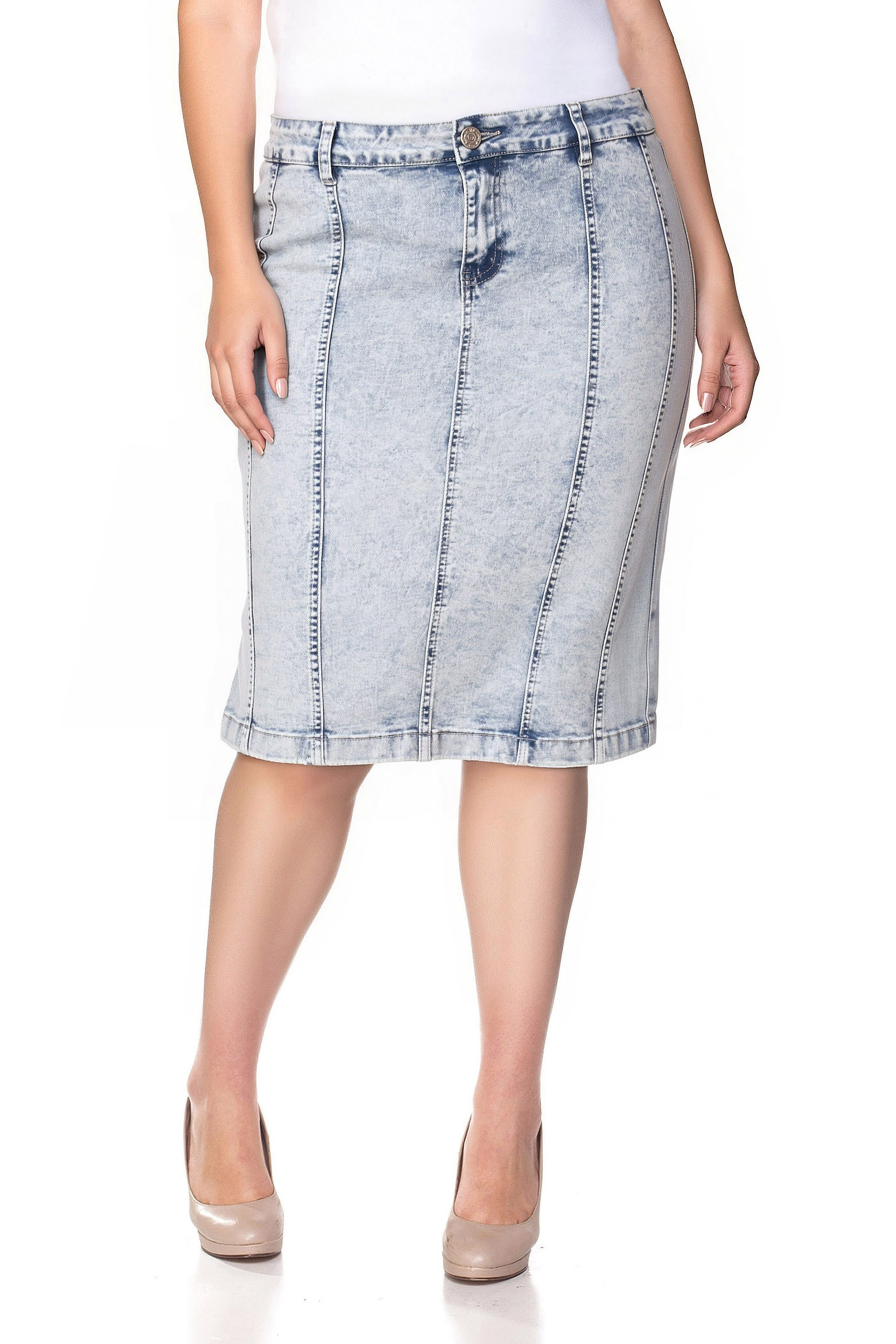 Denim Skirt Plus Size