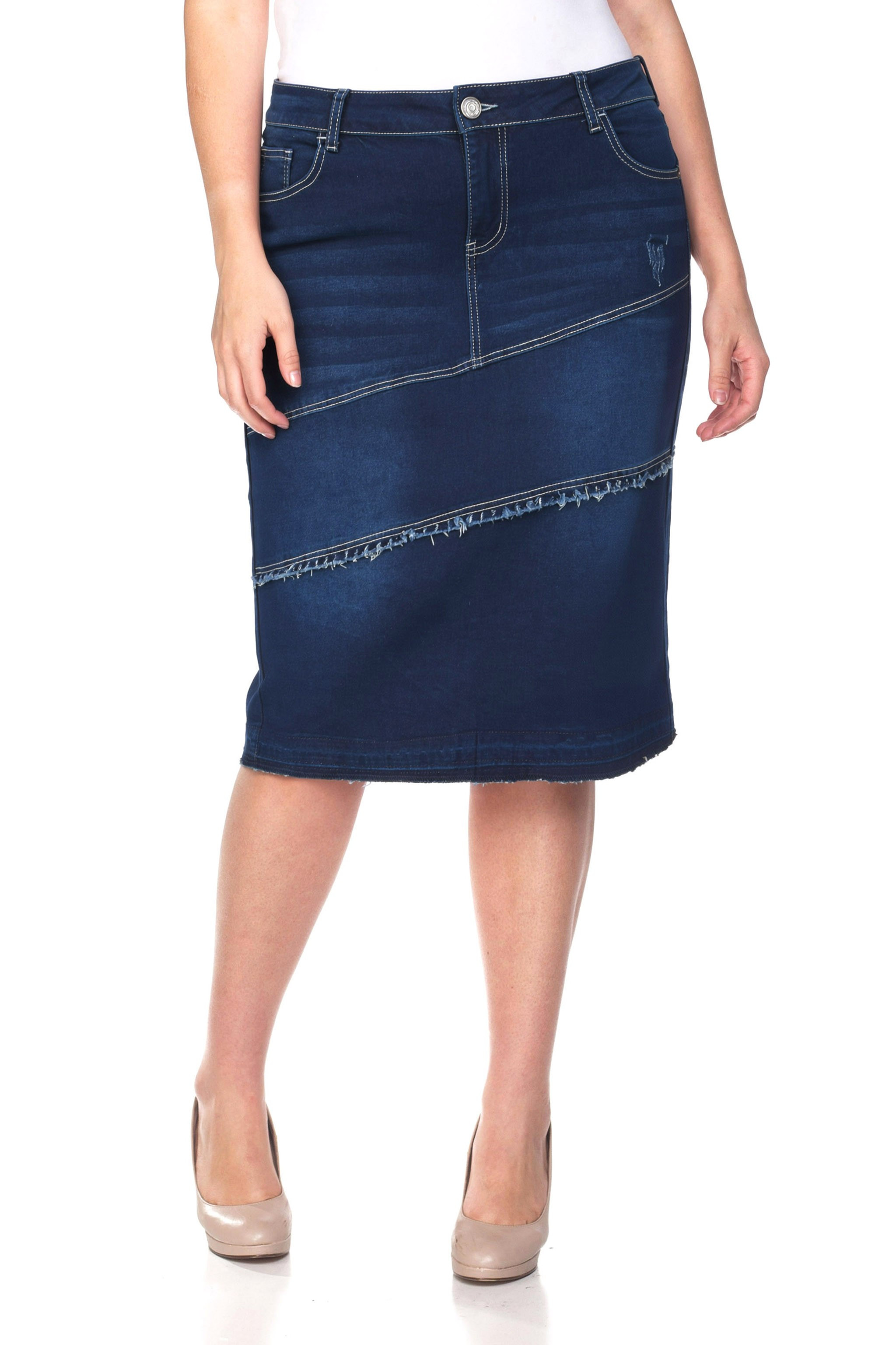 Denim Skirt Plus Size