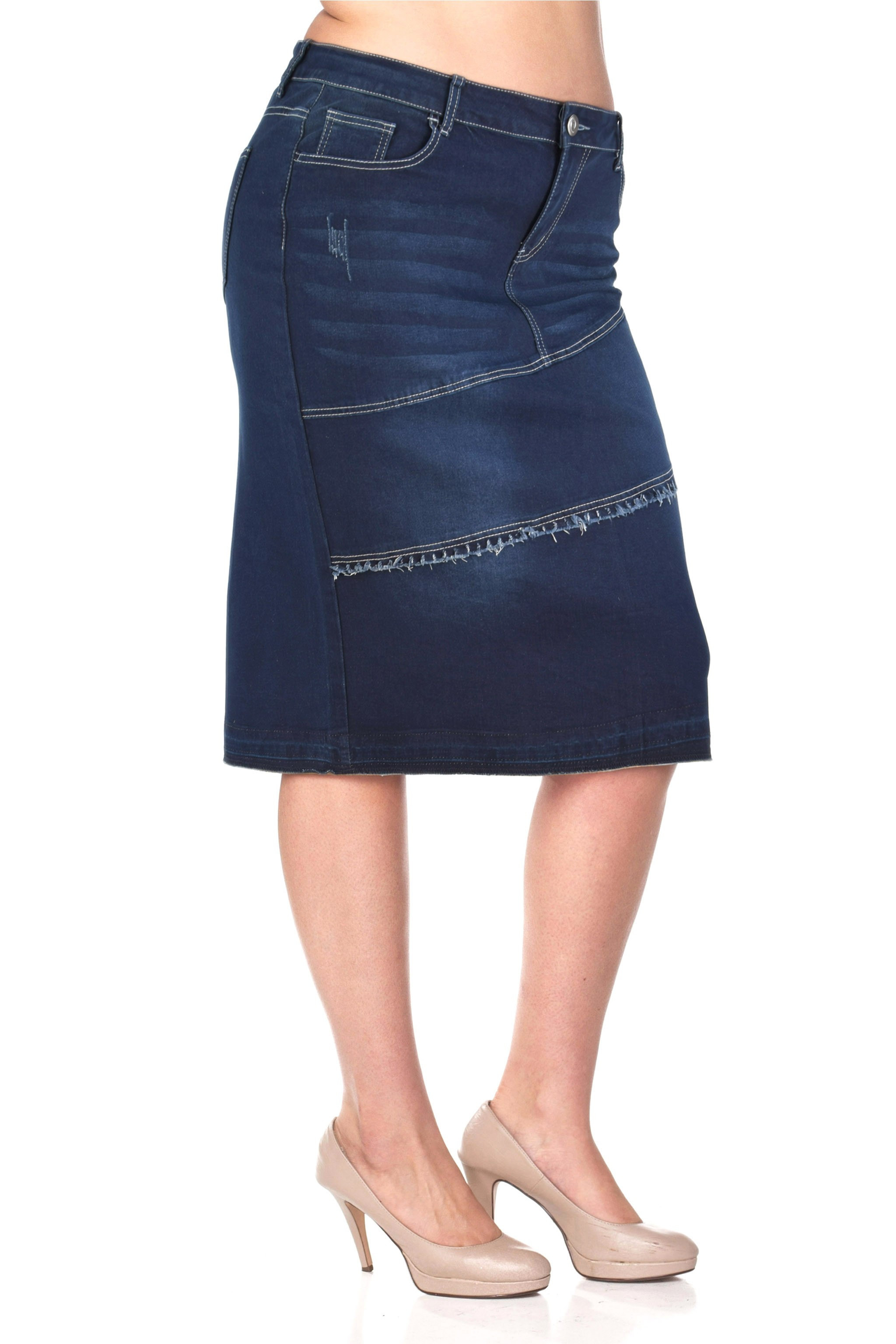 Denim Skirt Plus Size