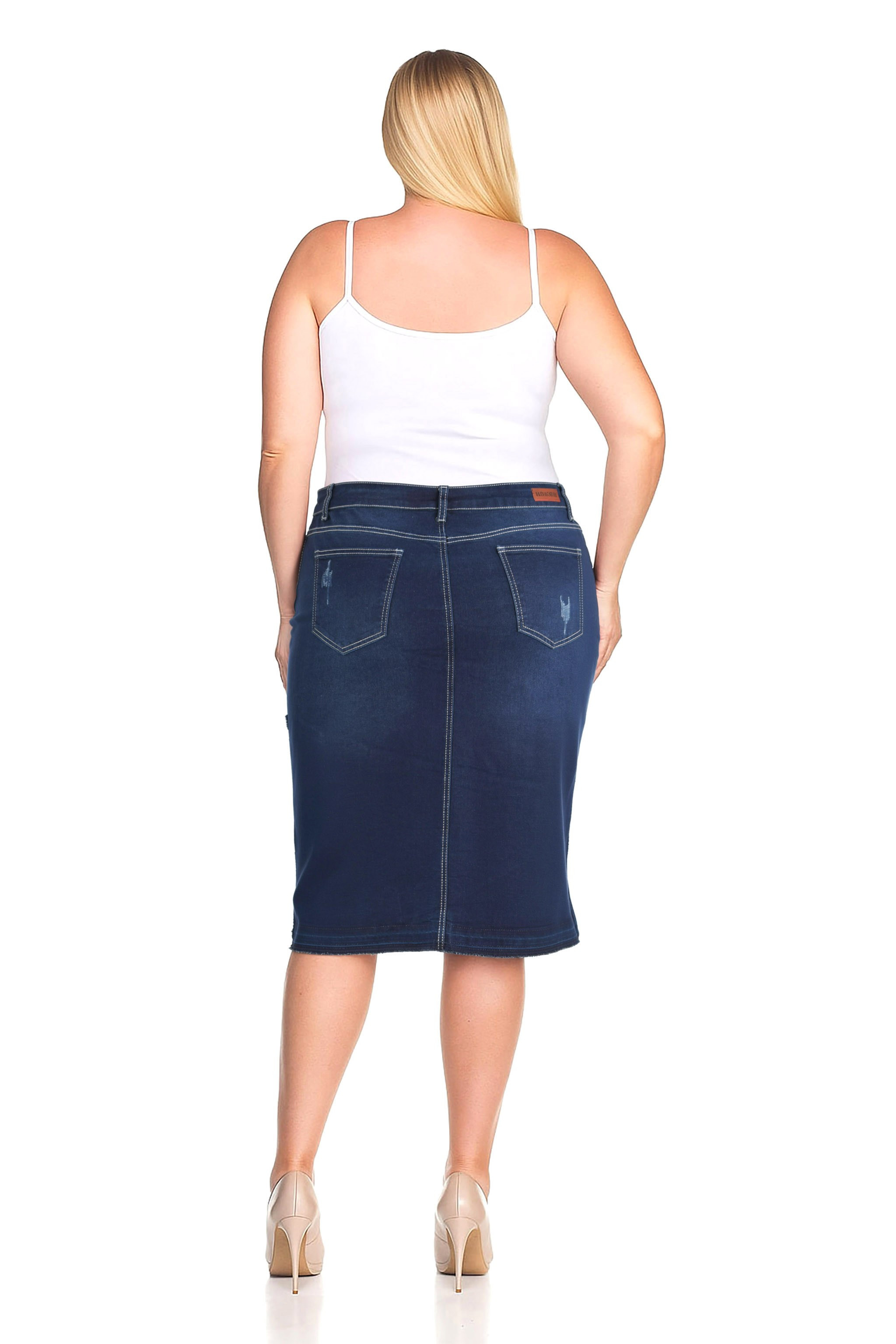 Denim Skirt Plus Size