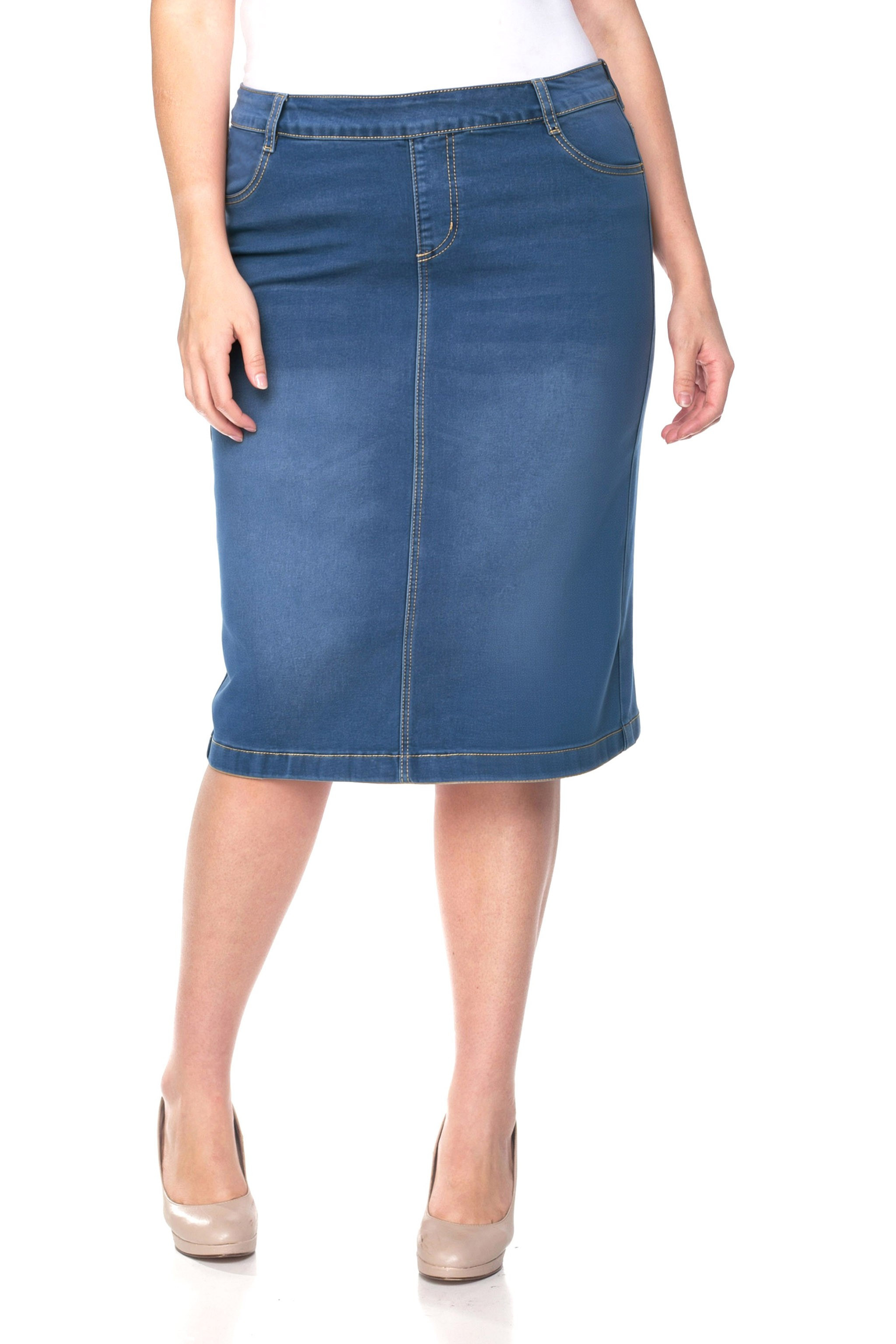 Denim Skirt Plus Size