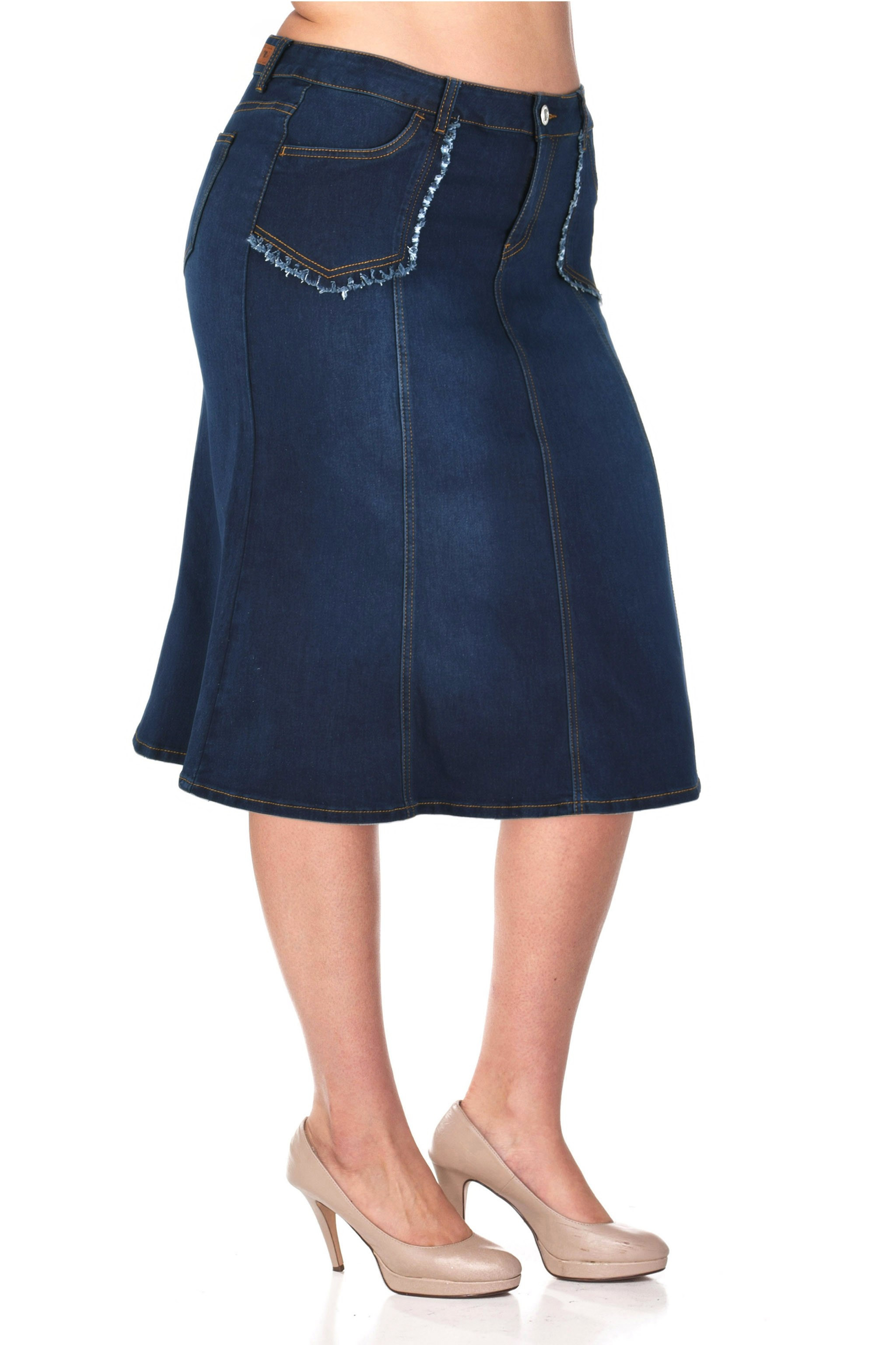 Denim Skirt Plus Size