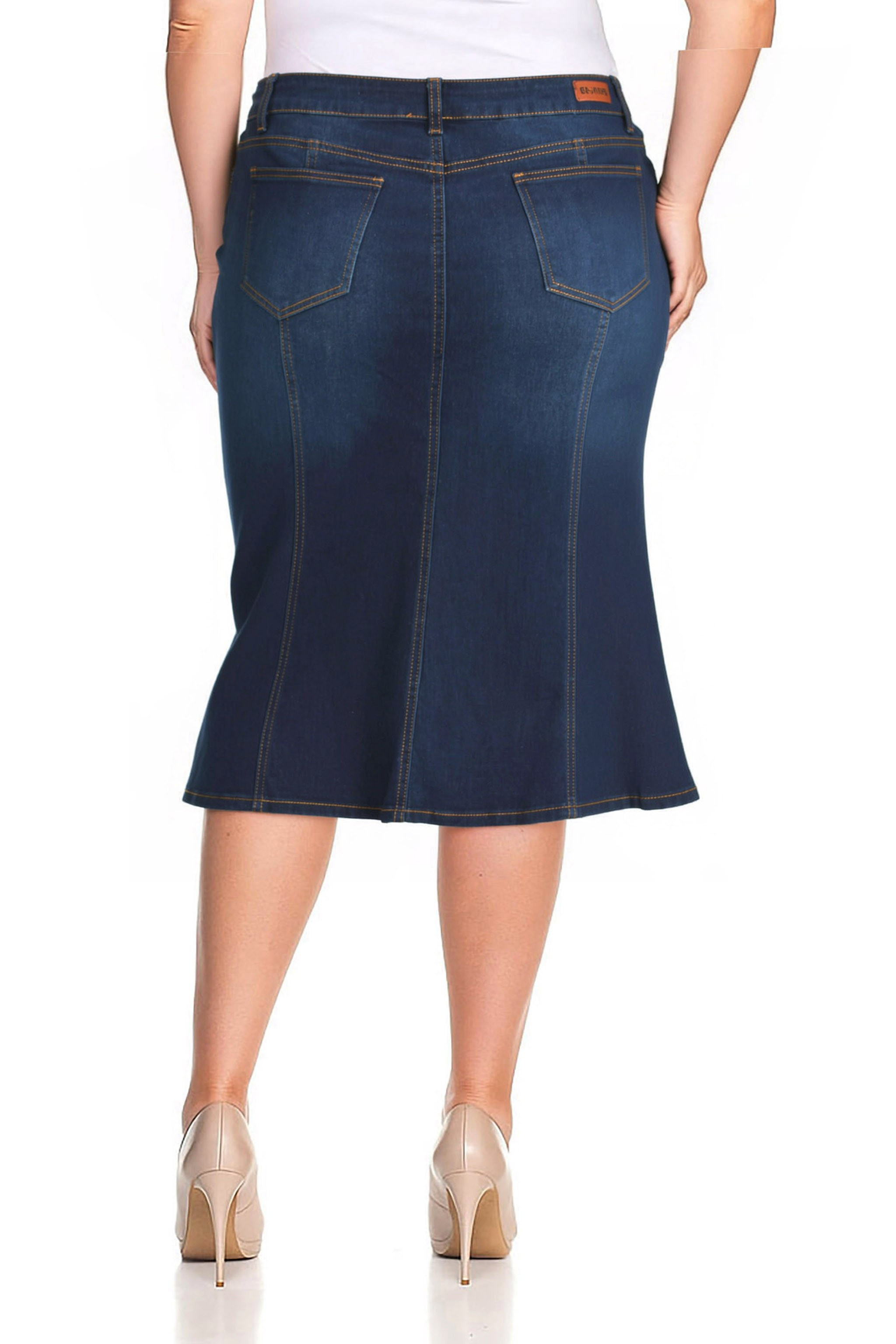 Denim Skirt Plus Size