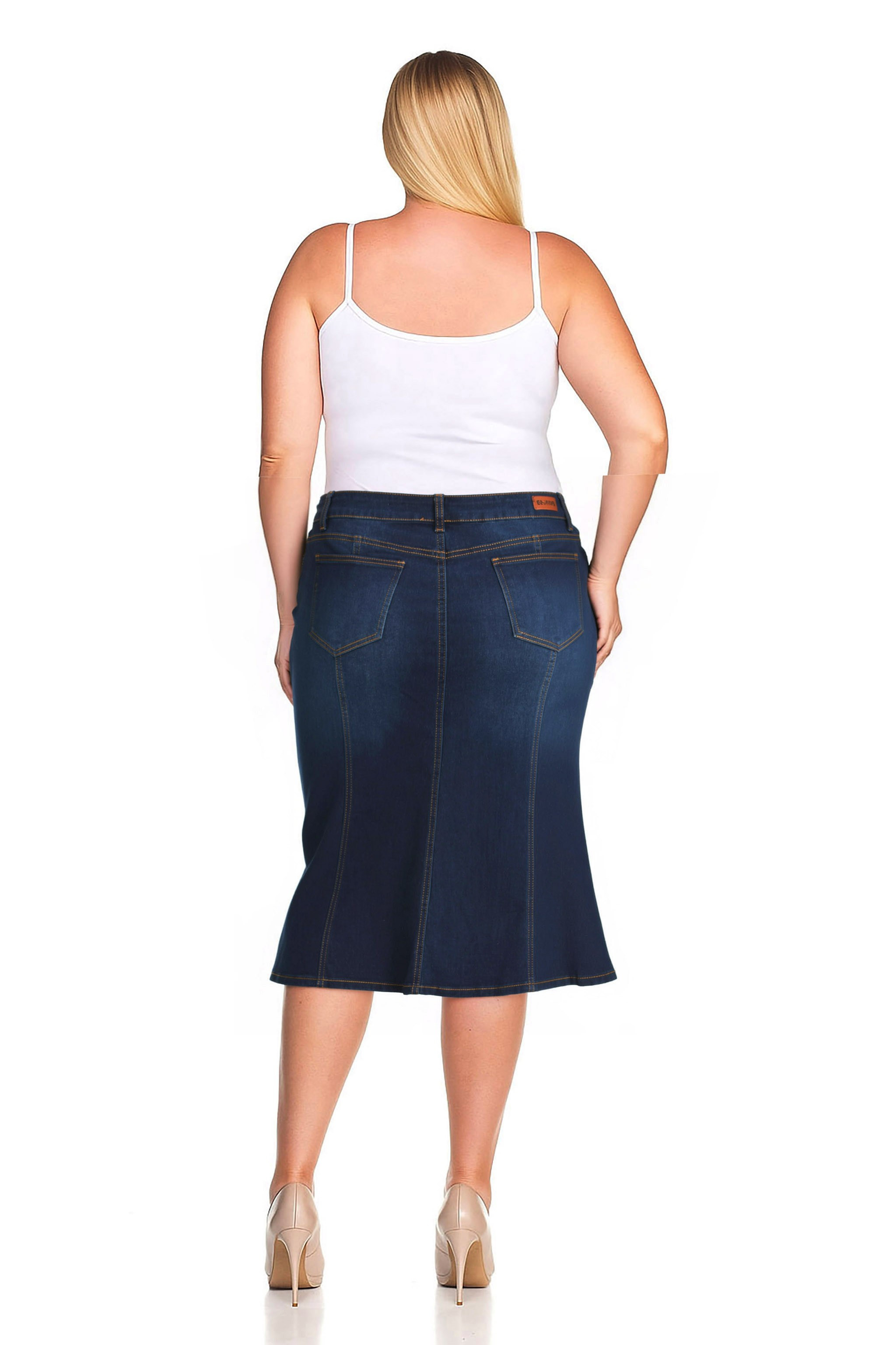 Denim Skirt Plus Size