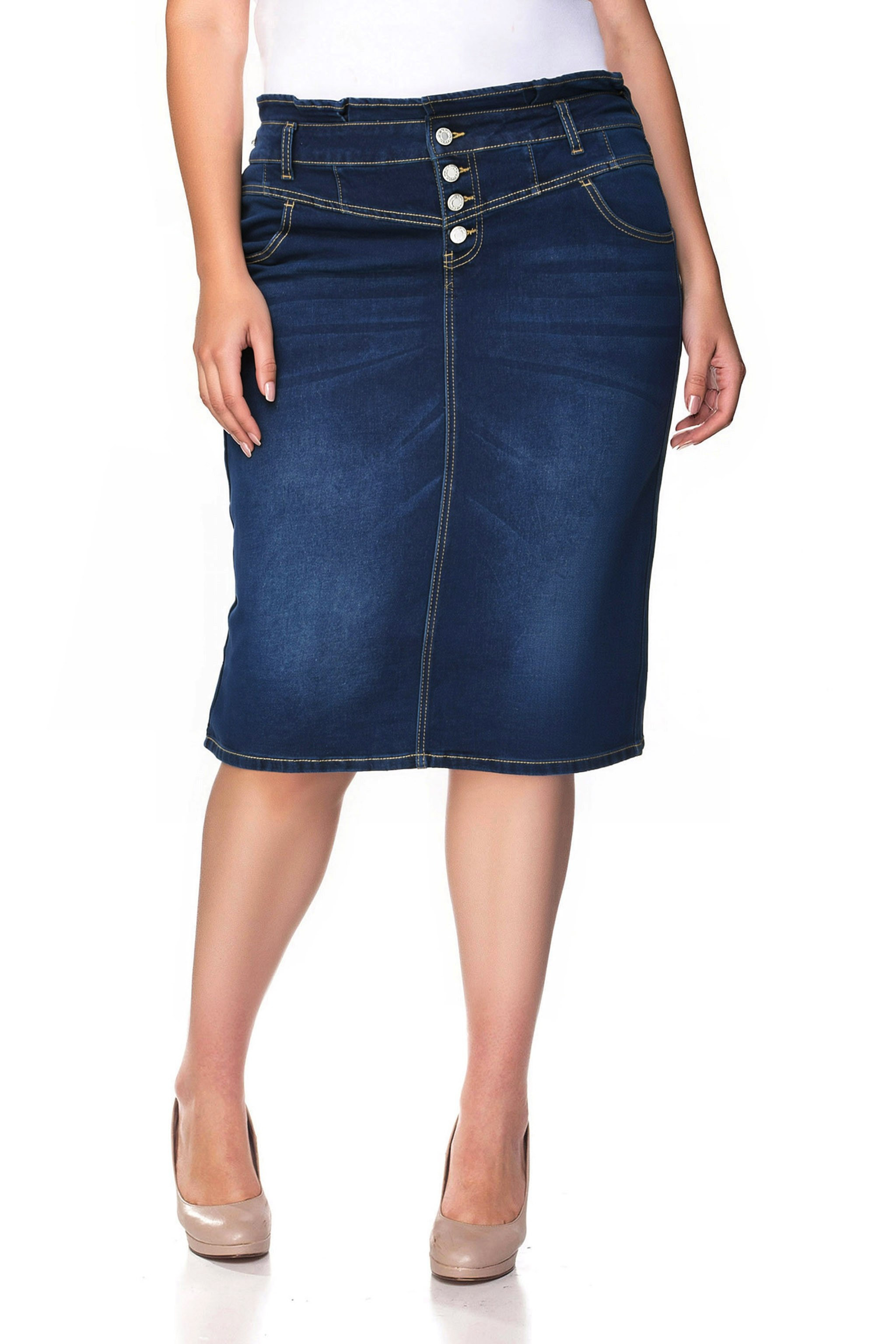 Denim Skirt Plus Size