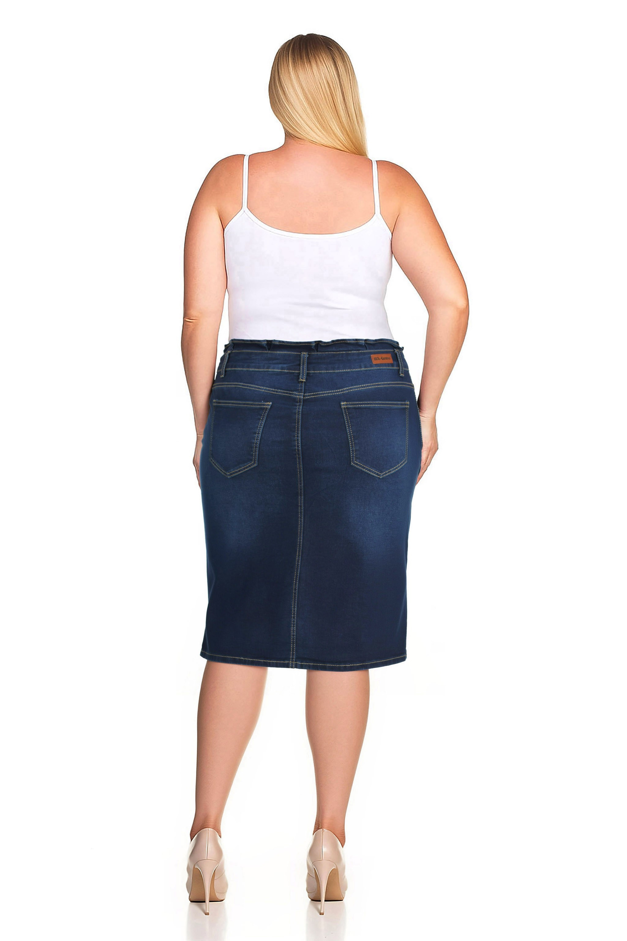 Denim Skirt Plus Size