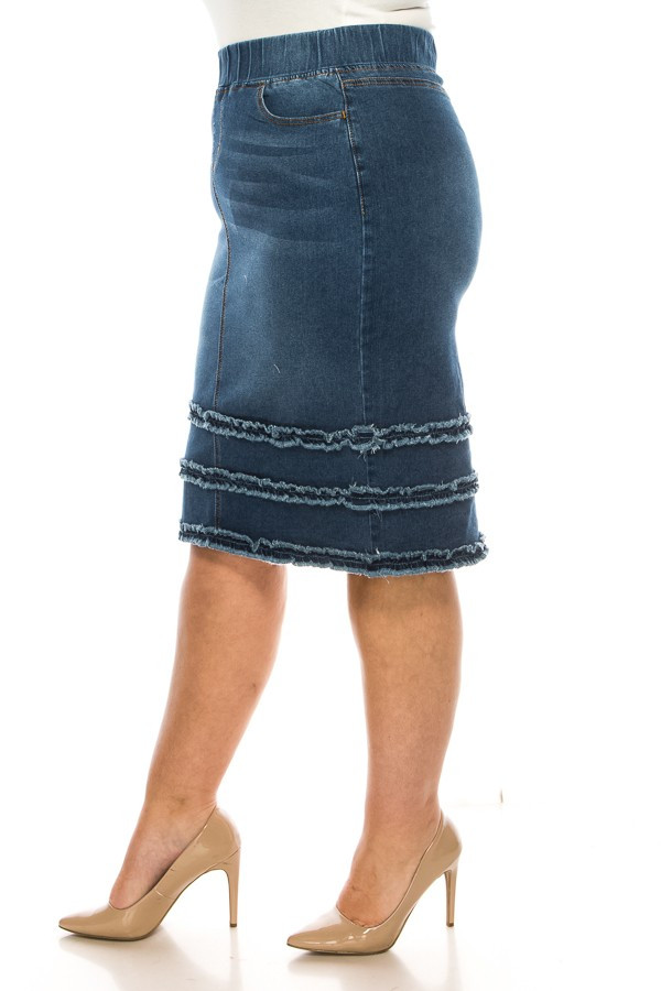 Denim Skirt Plus Size