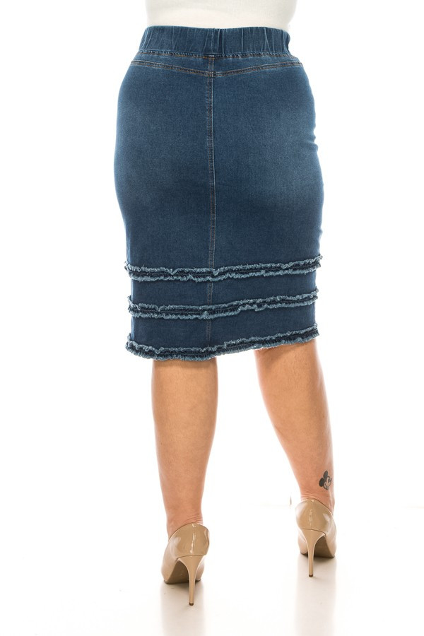Denim Skirt Plus Size