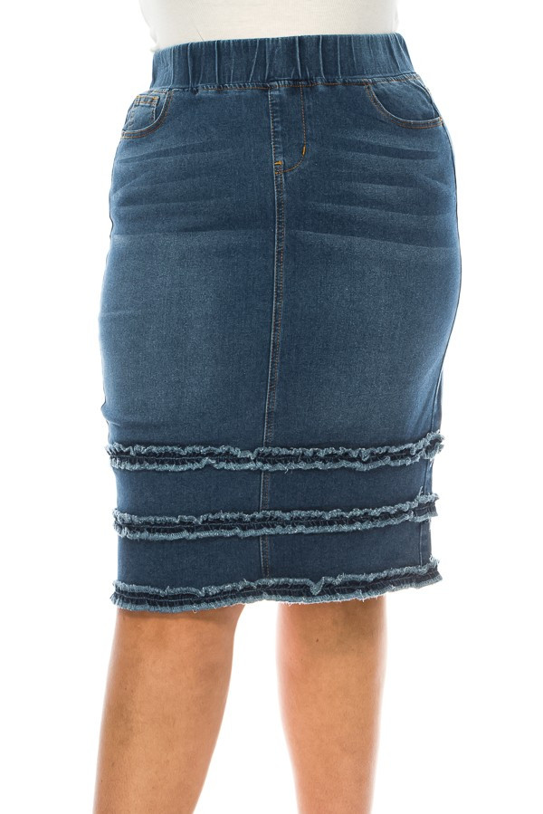 Denim Skirt Plus Size