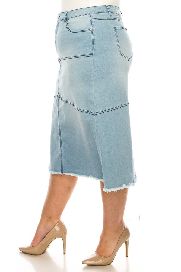 Denim Skirt Plus Size