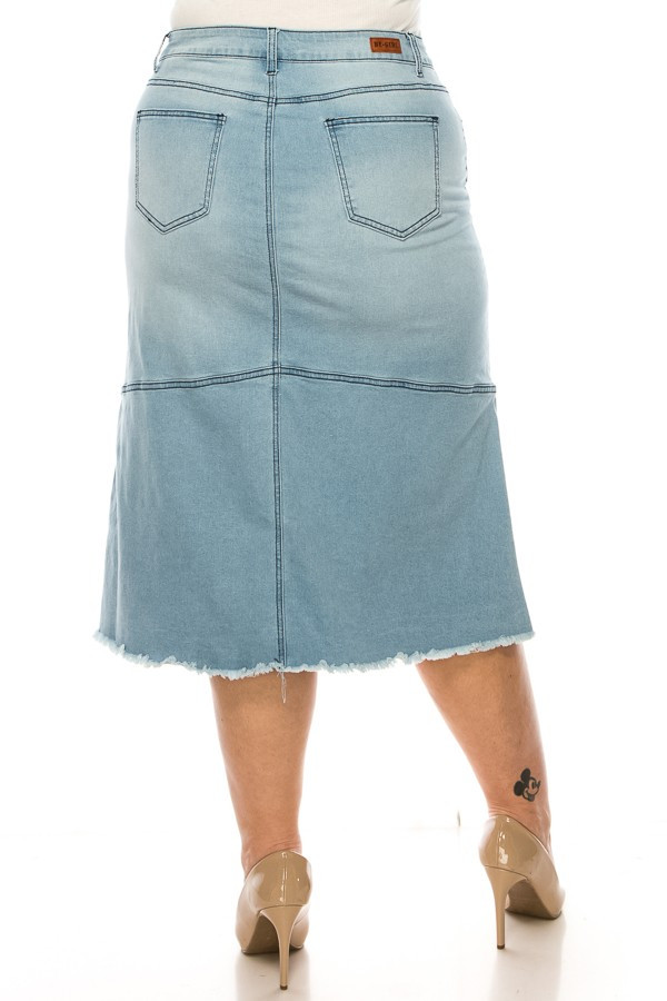 Denim Skirt Plus Size
