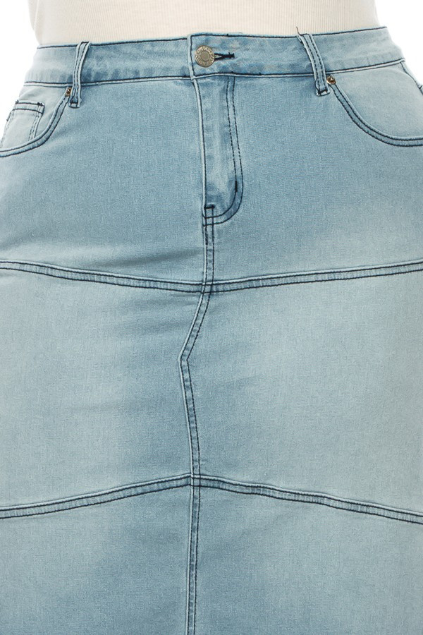 Denim Skirt Plus Size