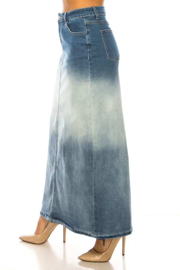 Denim Long Skirt