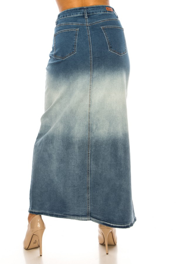 Denim Long Skirt
