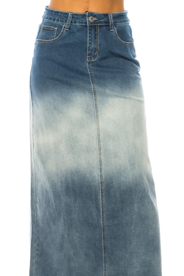 Denim Long Skirt