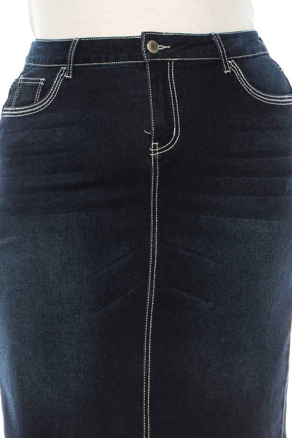 Denim Skirt Plus Size