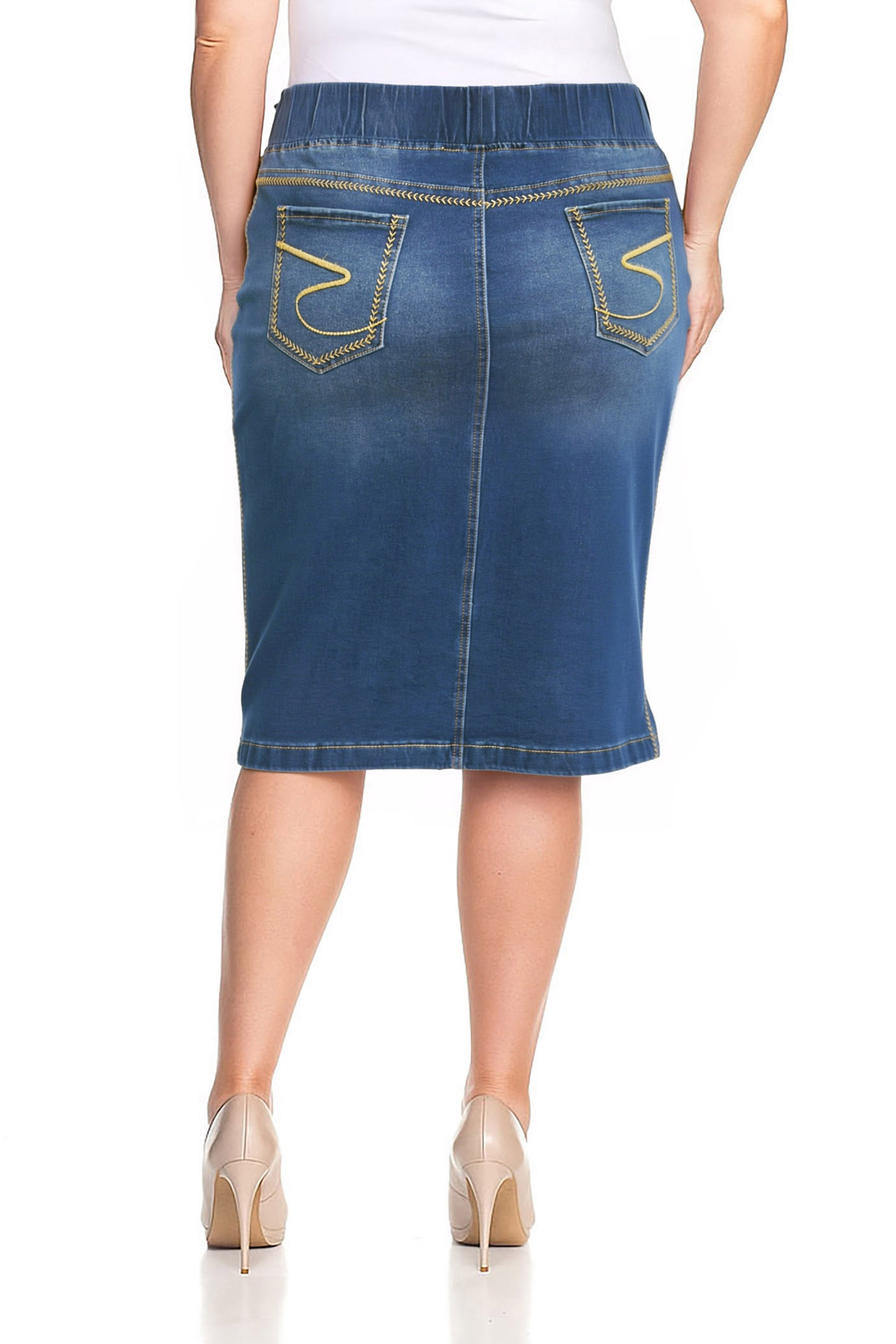 Denim Skirt Plus Size