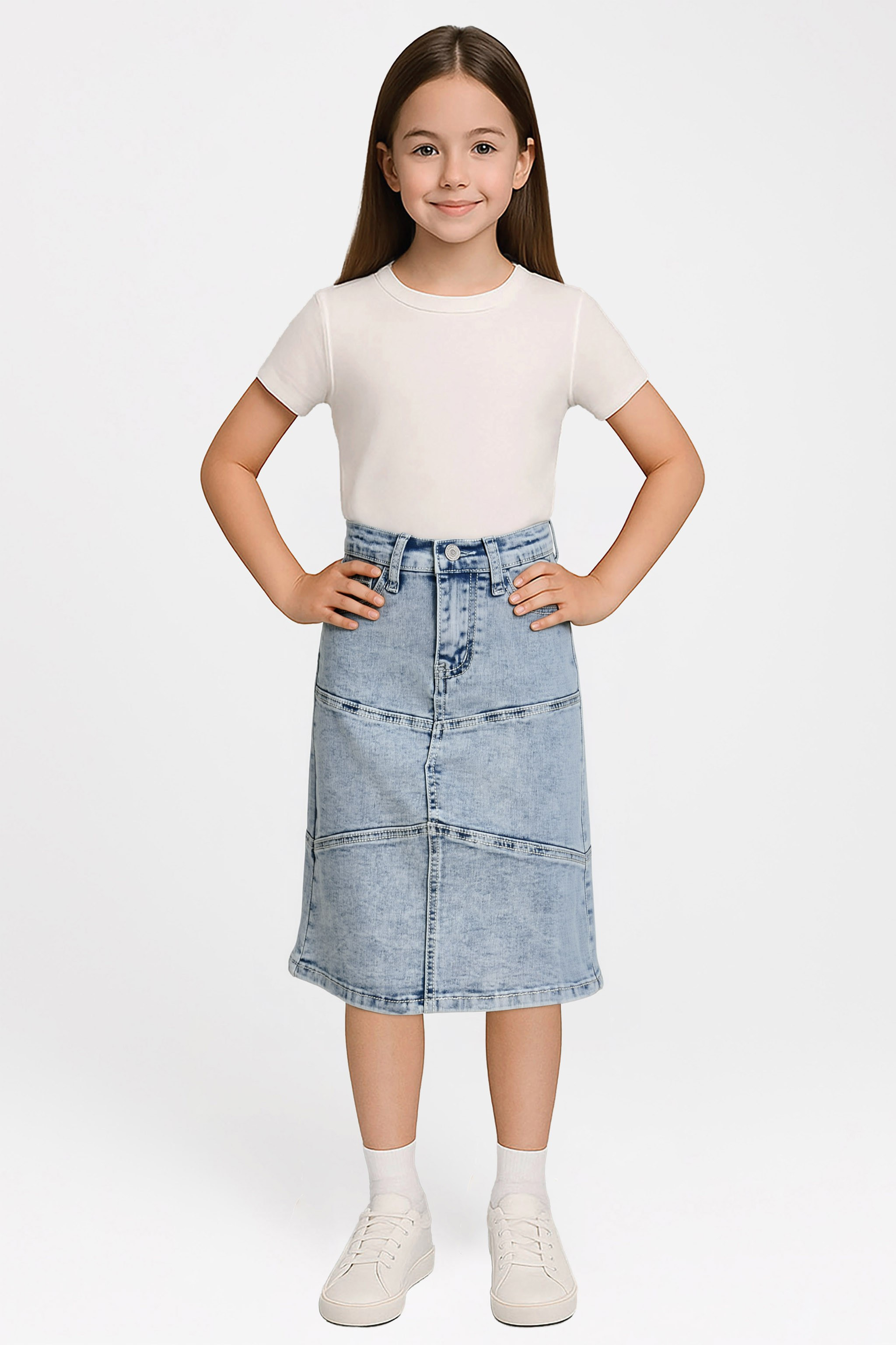 Girls Denim Skirt