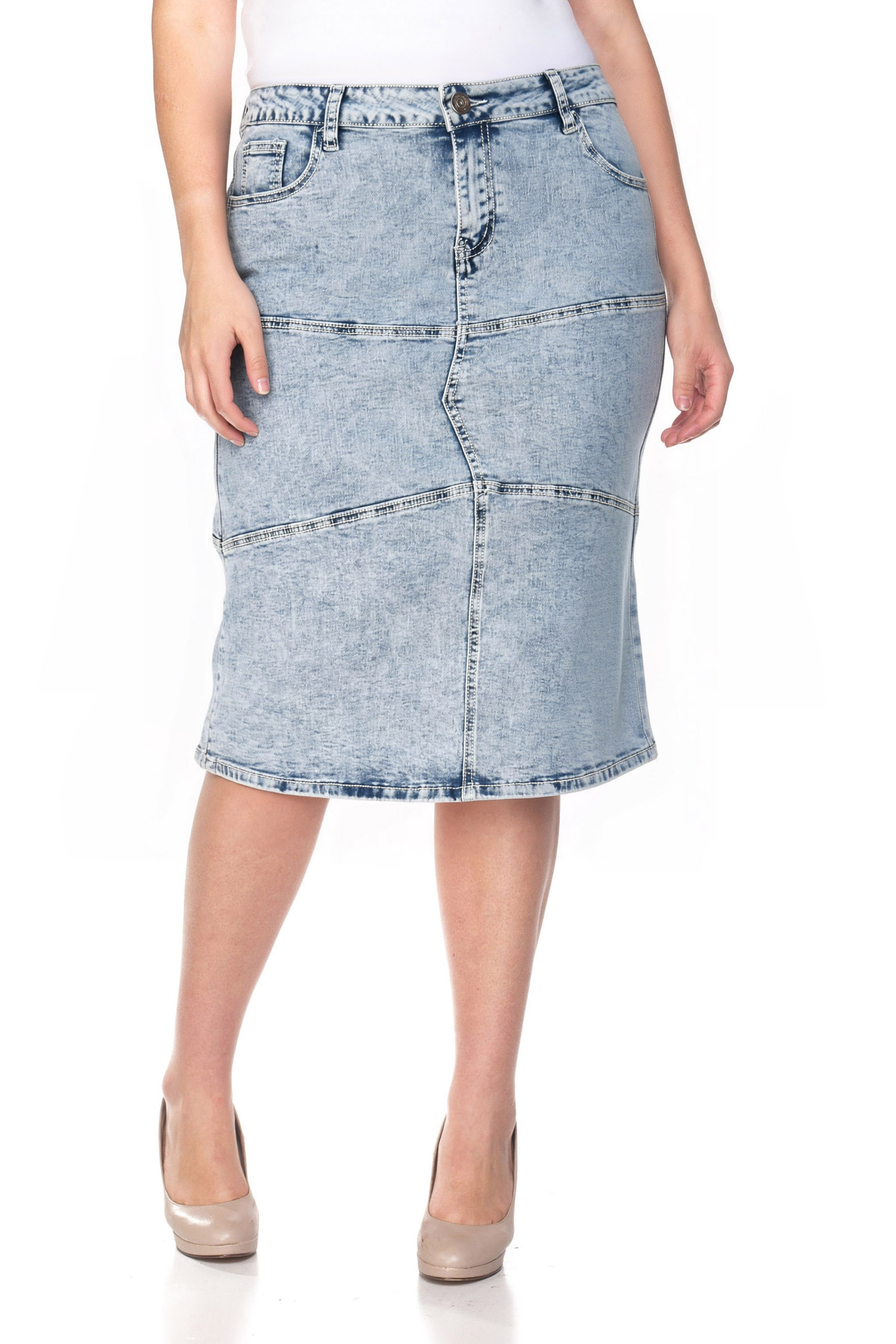 Denim Skirt Plus Size