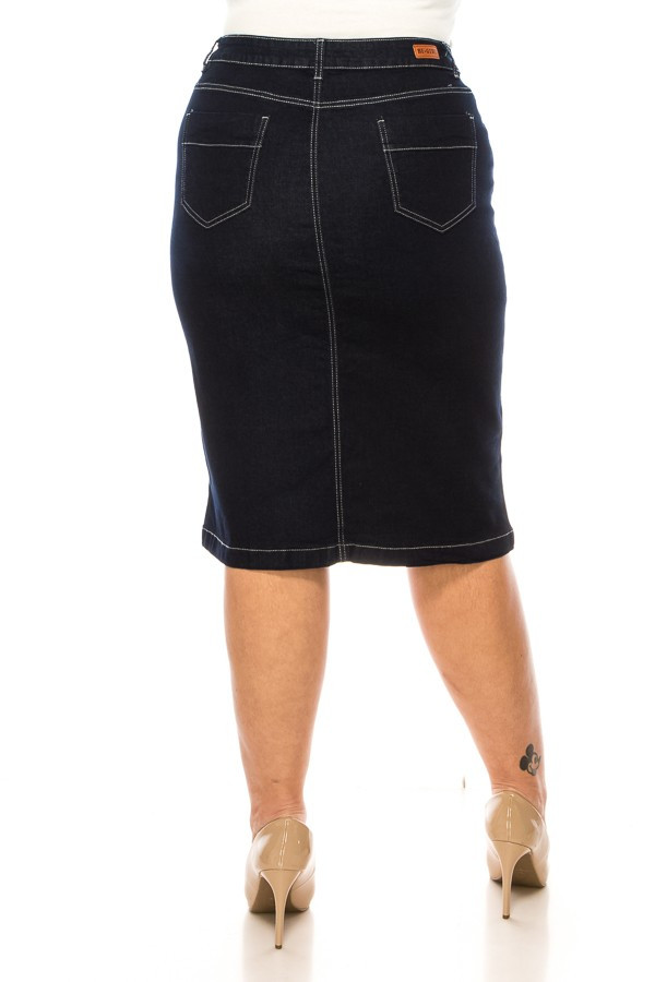 Denim Skirt Plus Size