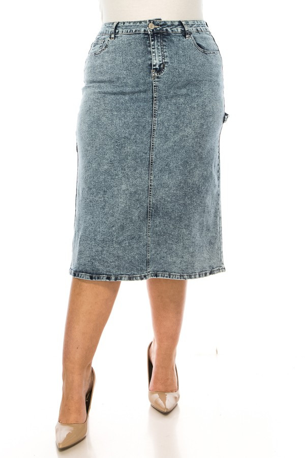 Denim Skirt Plus Size