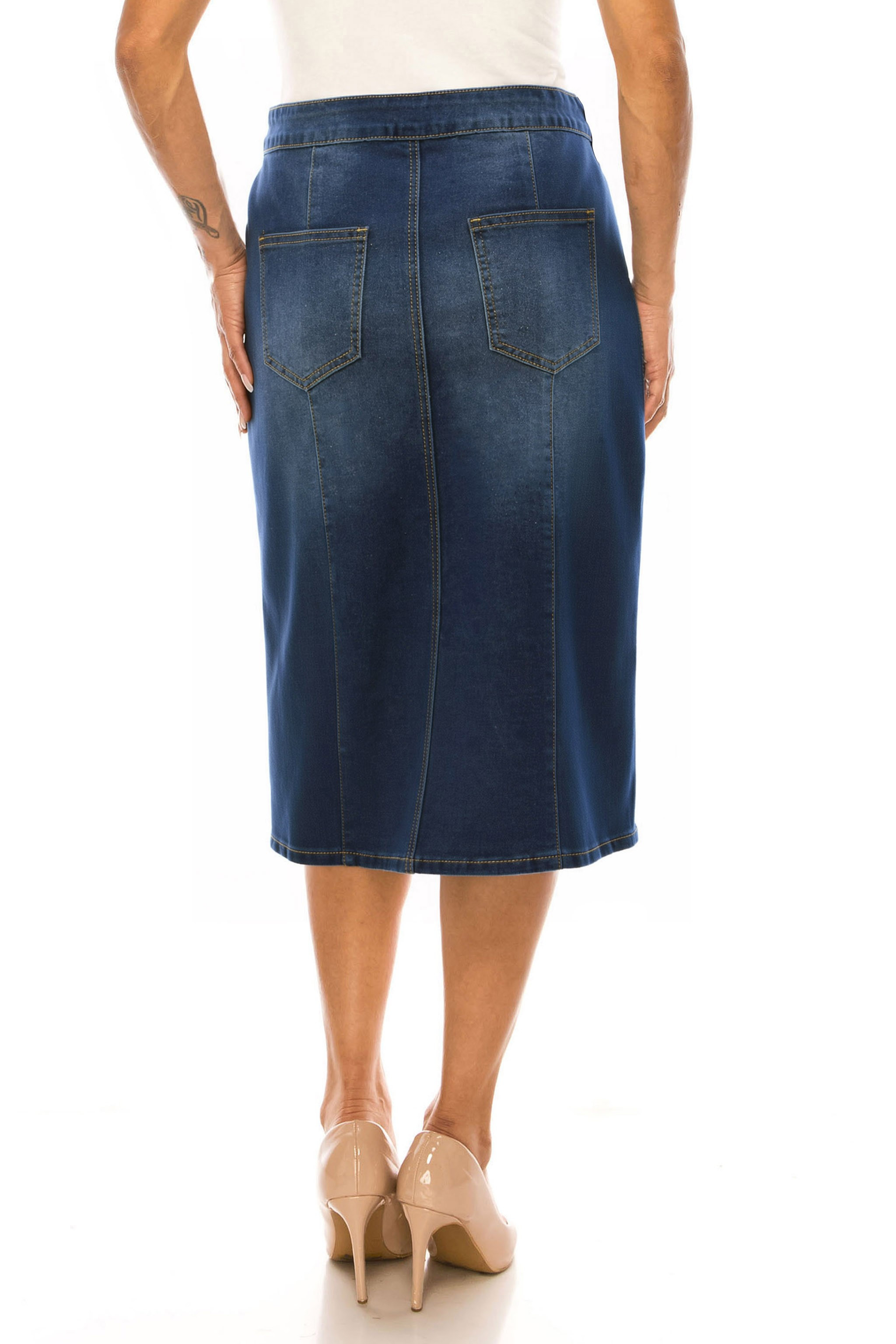 Denim Skirt Plus Size