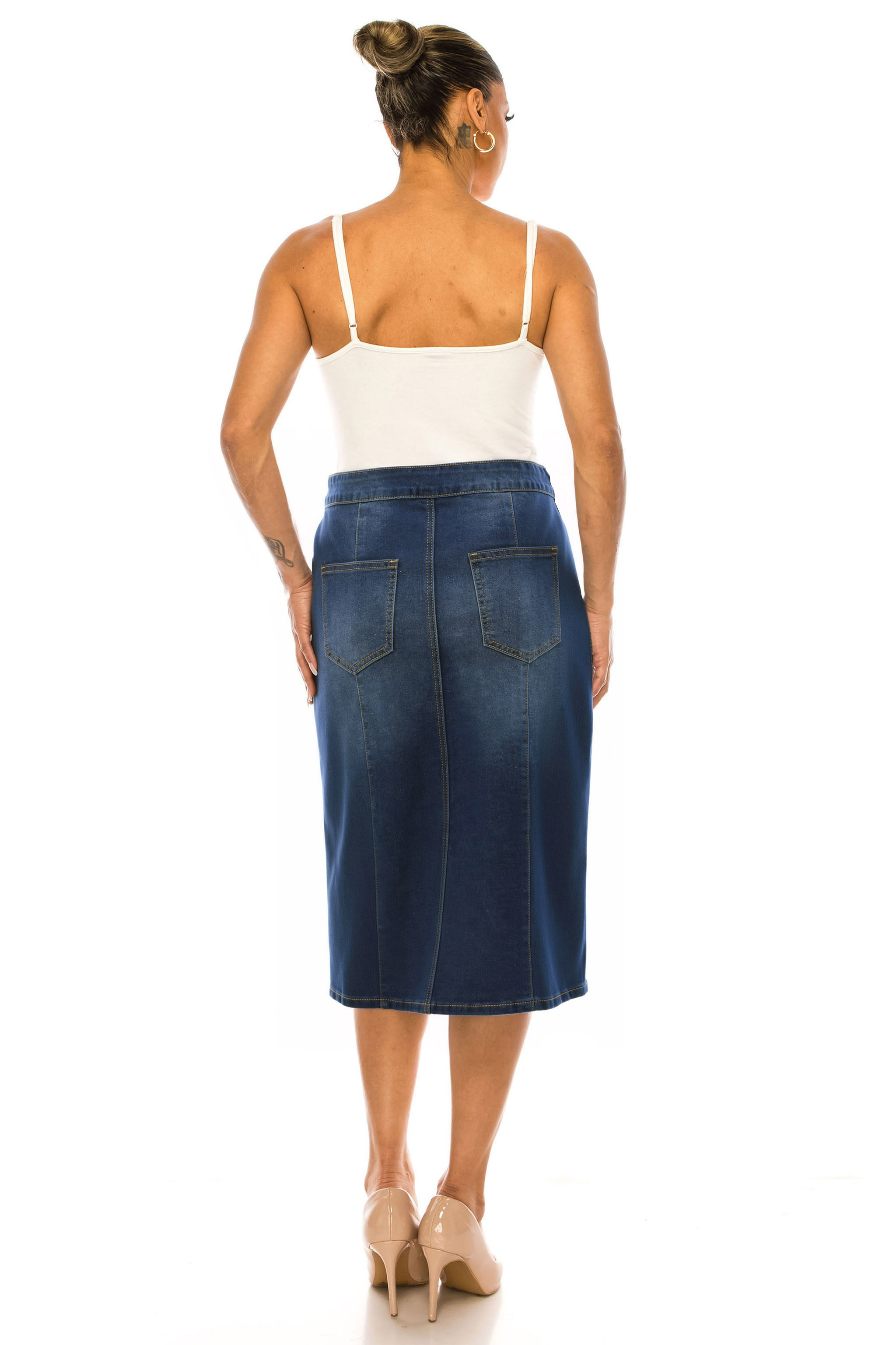 Denim Skirt Plus Size